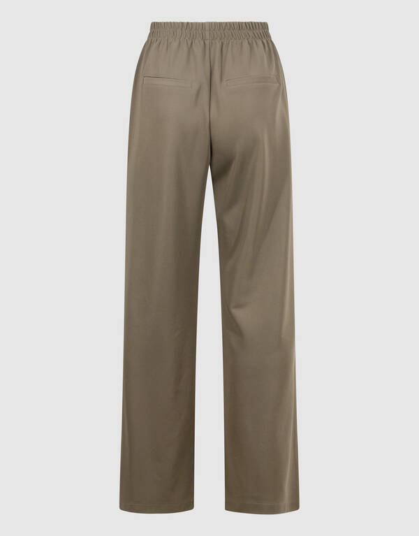 Basis Wide Leg Broek Donkergroen SHOEBY WOMEN