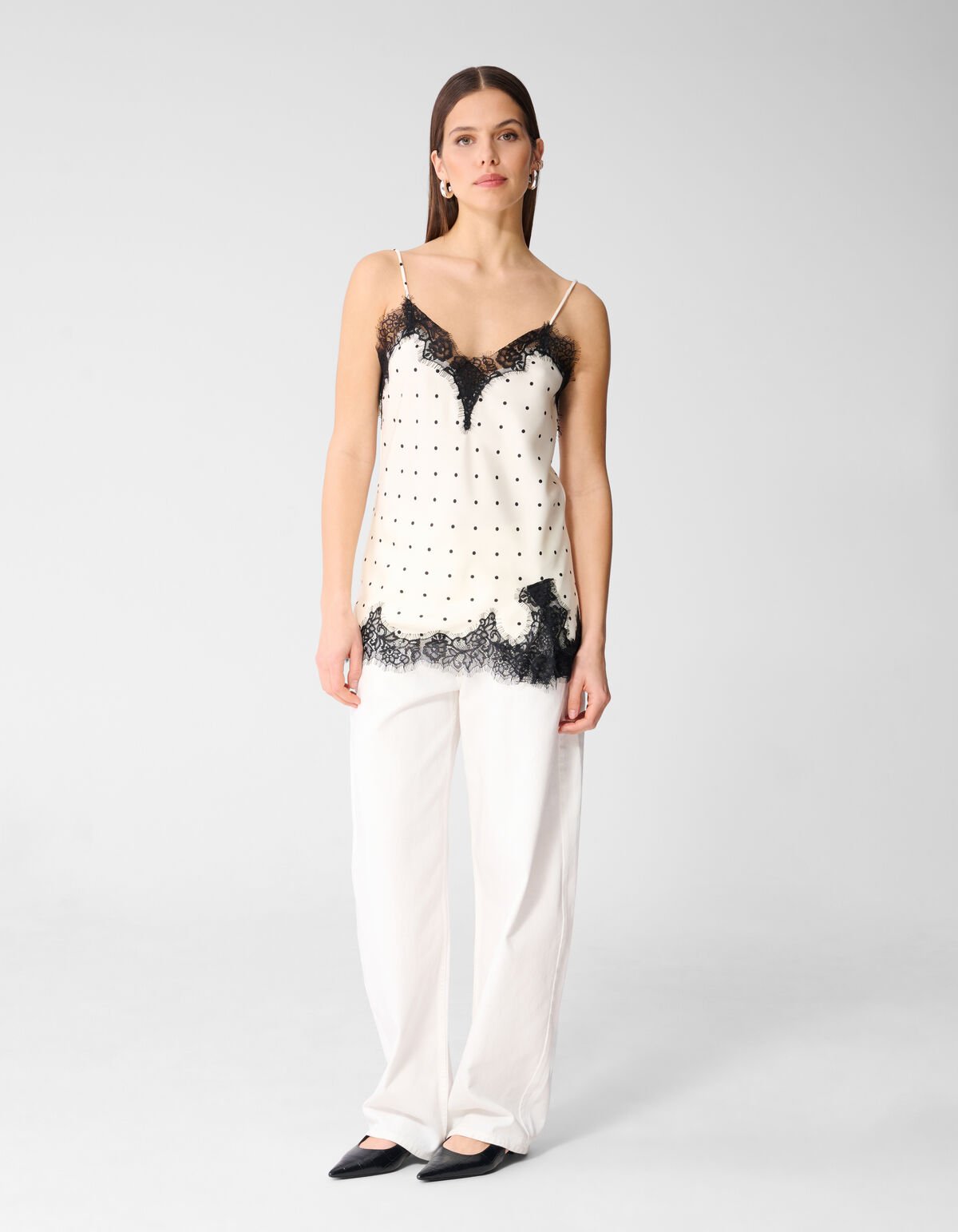 Straight Fit Jeans Wit By Monica SHOEBY WOMEN