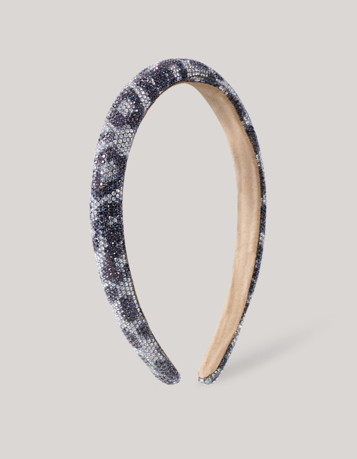 Strass Leopard Haarband Bruin SHOEBY ACCESSOIRES