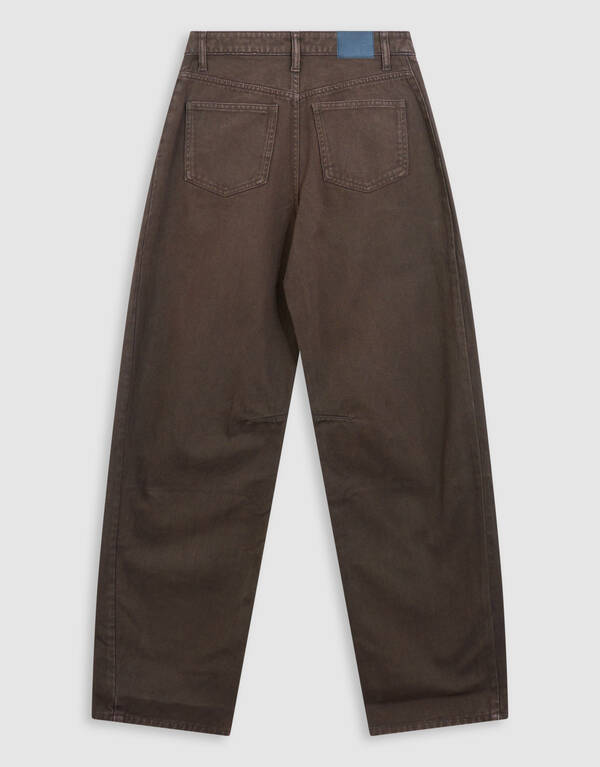 Clean Barrel Fit Jeans Bruin SHOEBY WOMEN