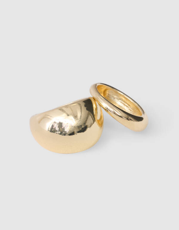 Bulky Ring Set Goud SHOEBY ACCESSOIRES