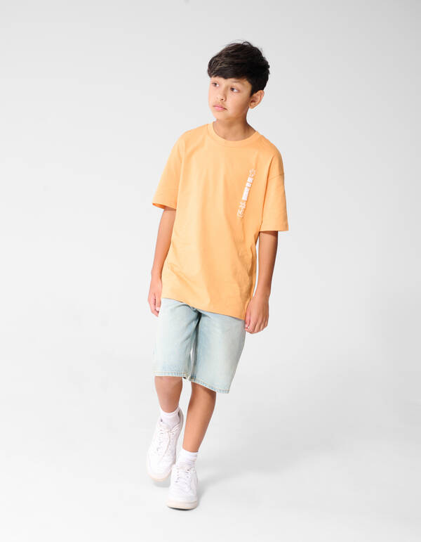 Holiday Artwork T-shirt Lichtoranje SHOEBY BOYS