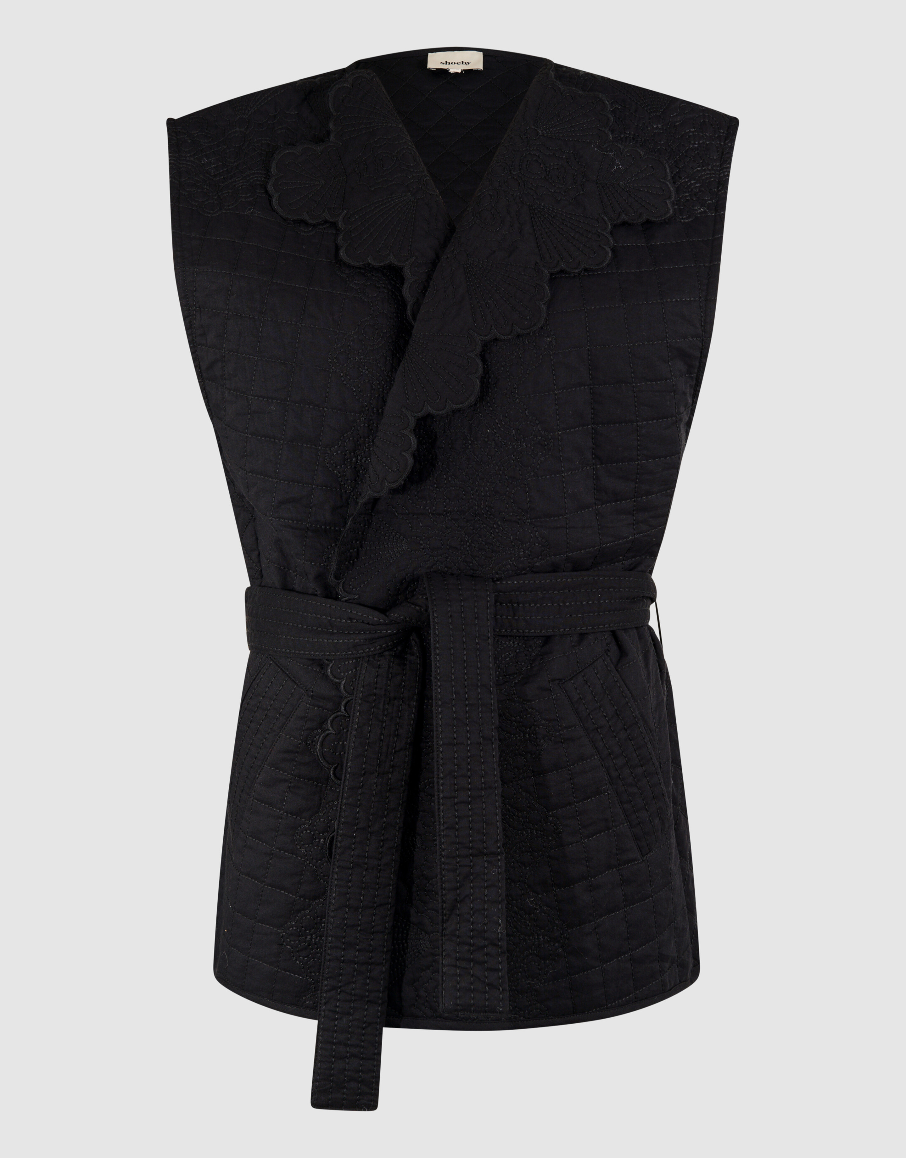 Quilted Gilet Zwart By Mieke SHOEBY WOMEN