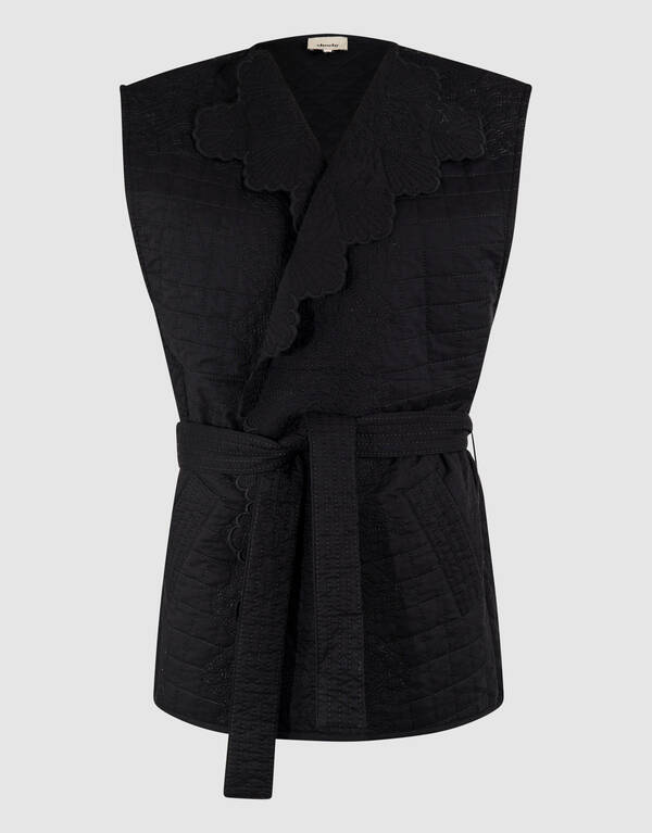 Quilted Gilet Zwart By Mieke SHOEBY WOMEN