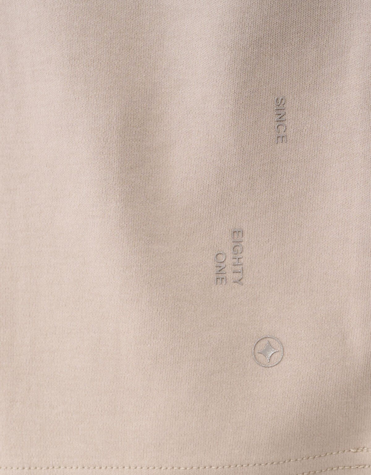 Cuffed Logo T-shirt Lichtbruin SHOEBY MEN