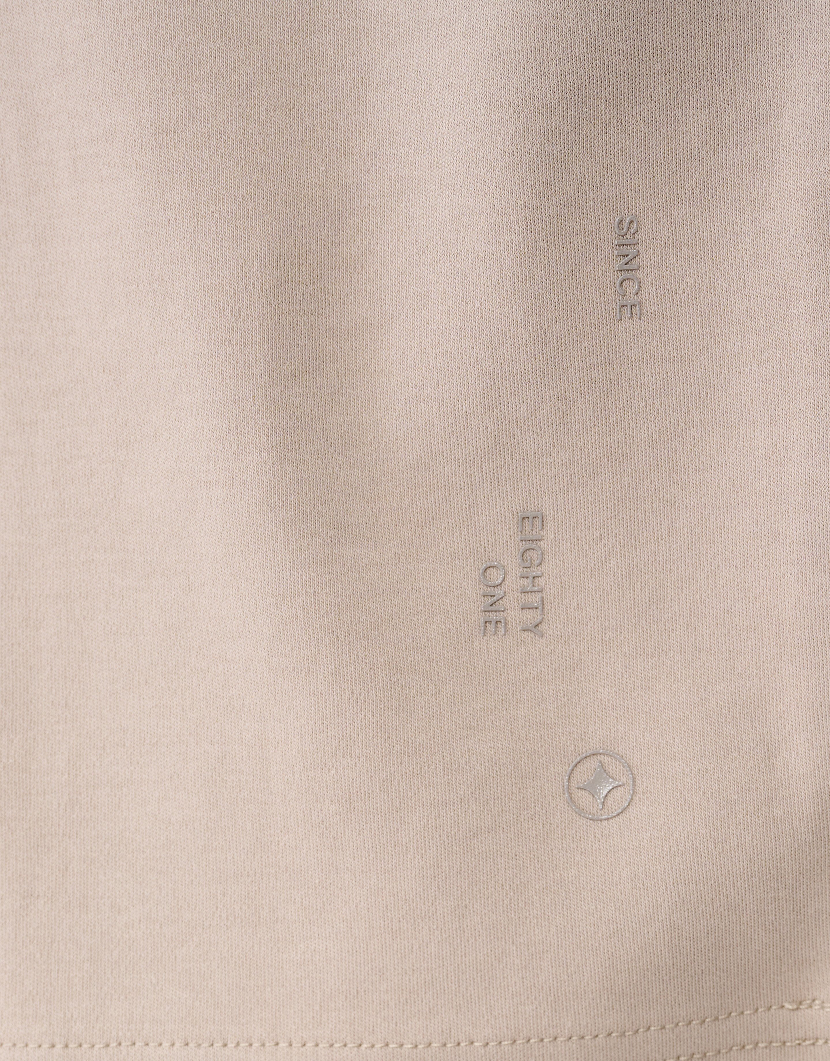 Cuffed Logo T-shirt Lichtbruin SHOEBY MEN