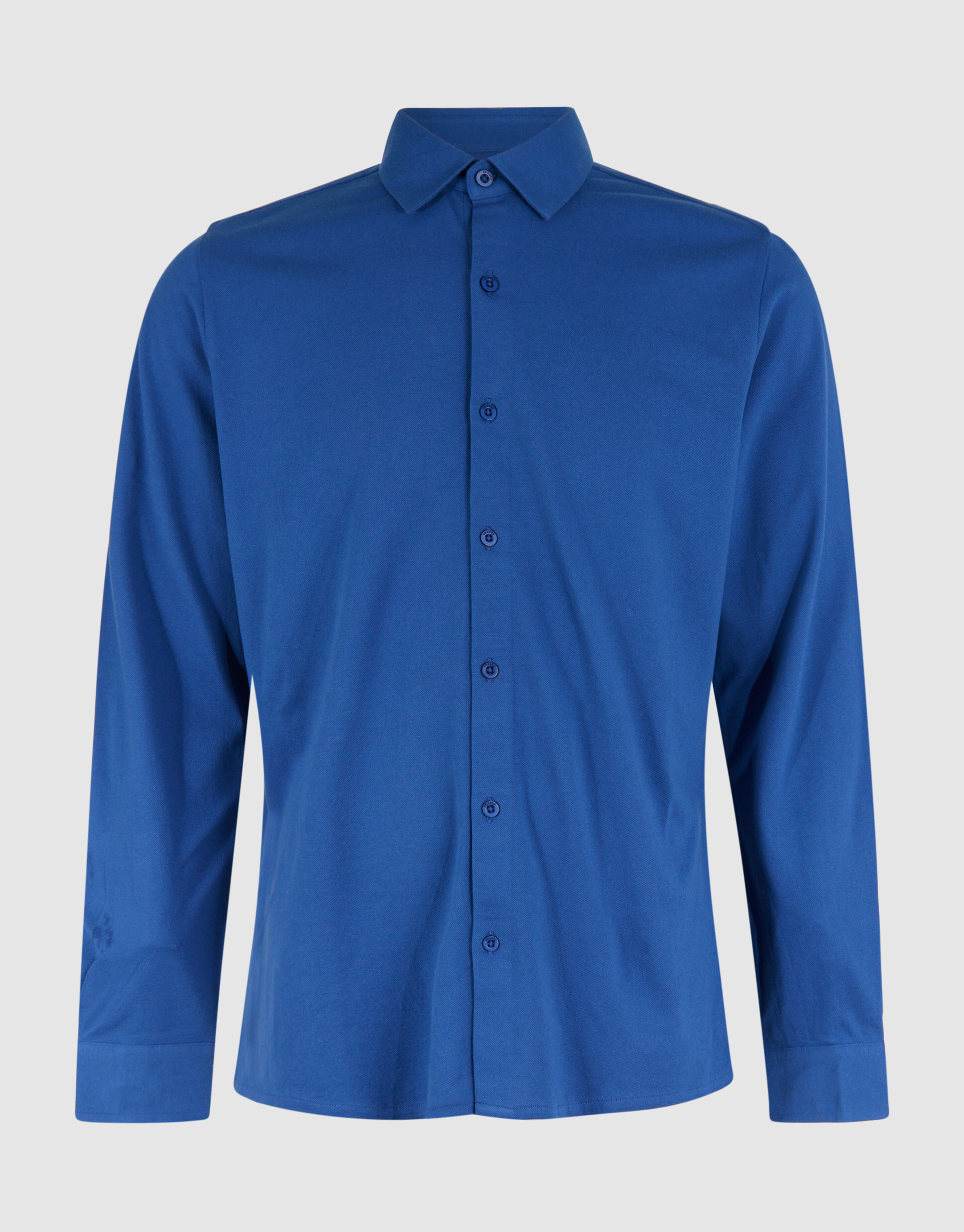 Pique Overhemd Blauw SHOEBY MEN