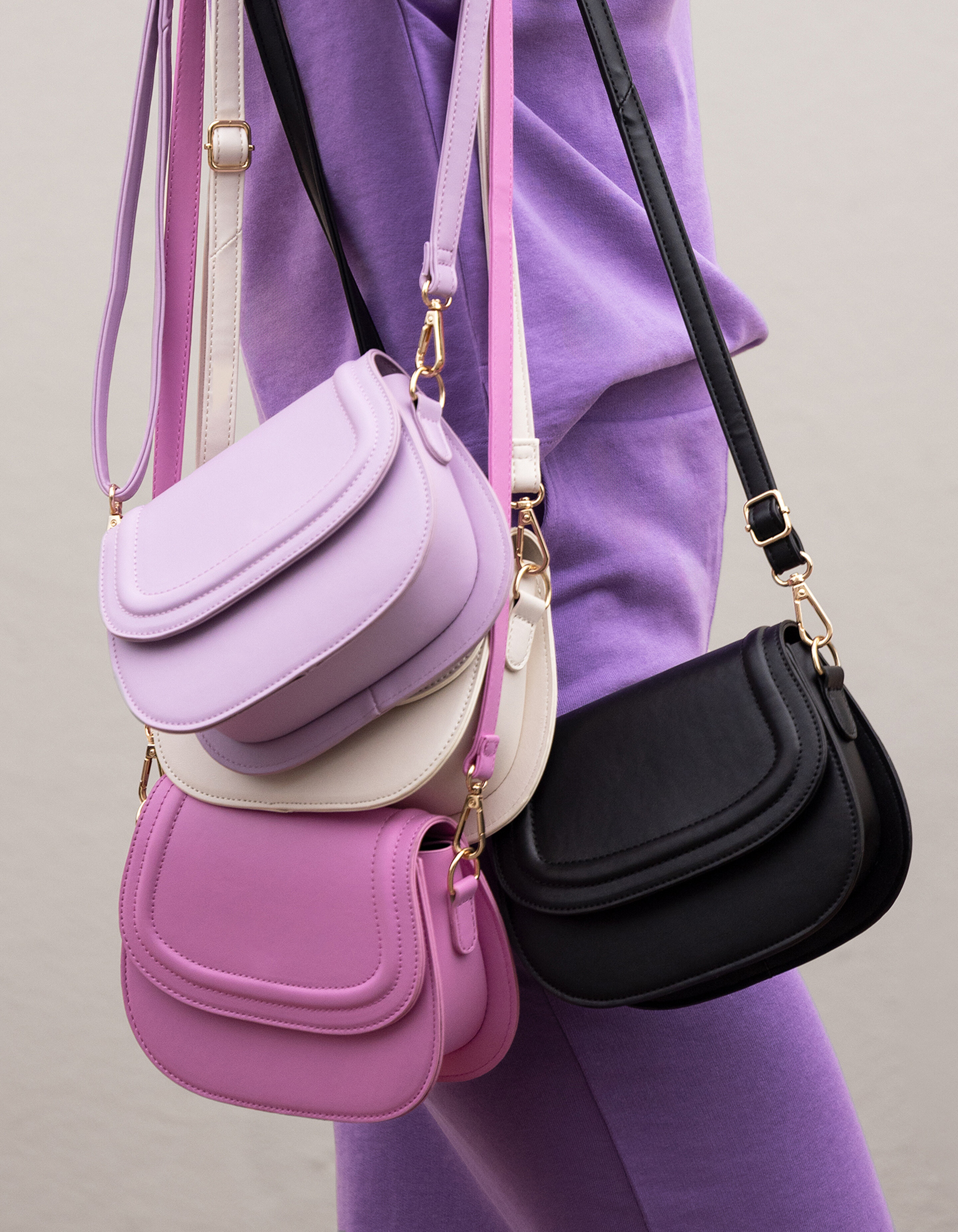 Vegan Leren Tas Lichtpaars SHOEBY ACCESSOIRES