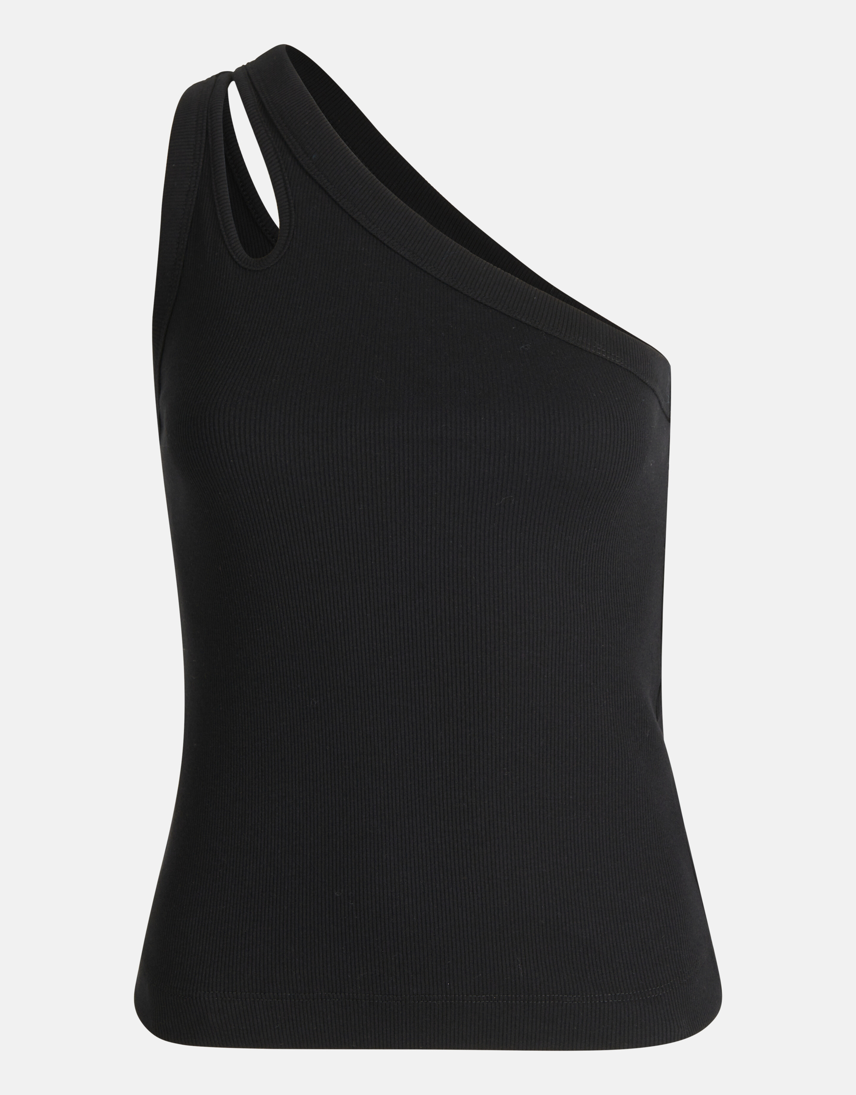 Asymmetrische Cut Out Top Zwart SHOEBY WOMEN