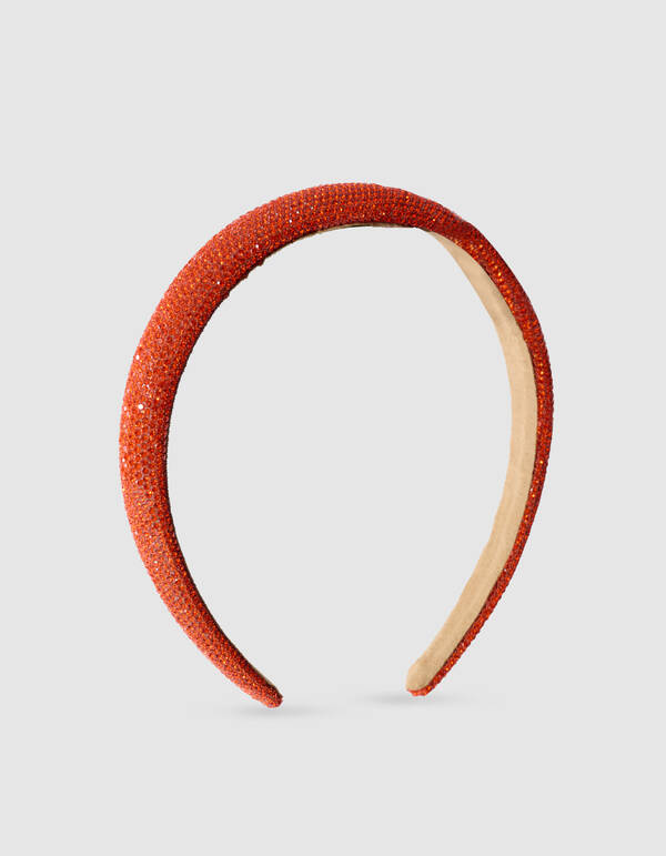Strass Haarband Oranje SHOEBY ACCESSOIRES