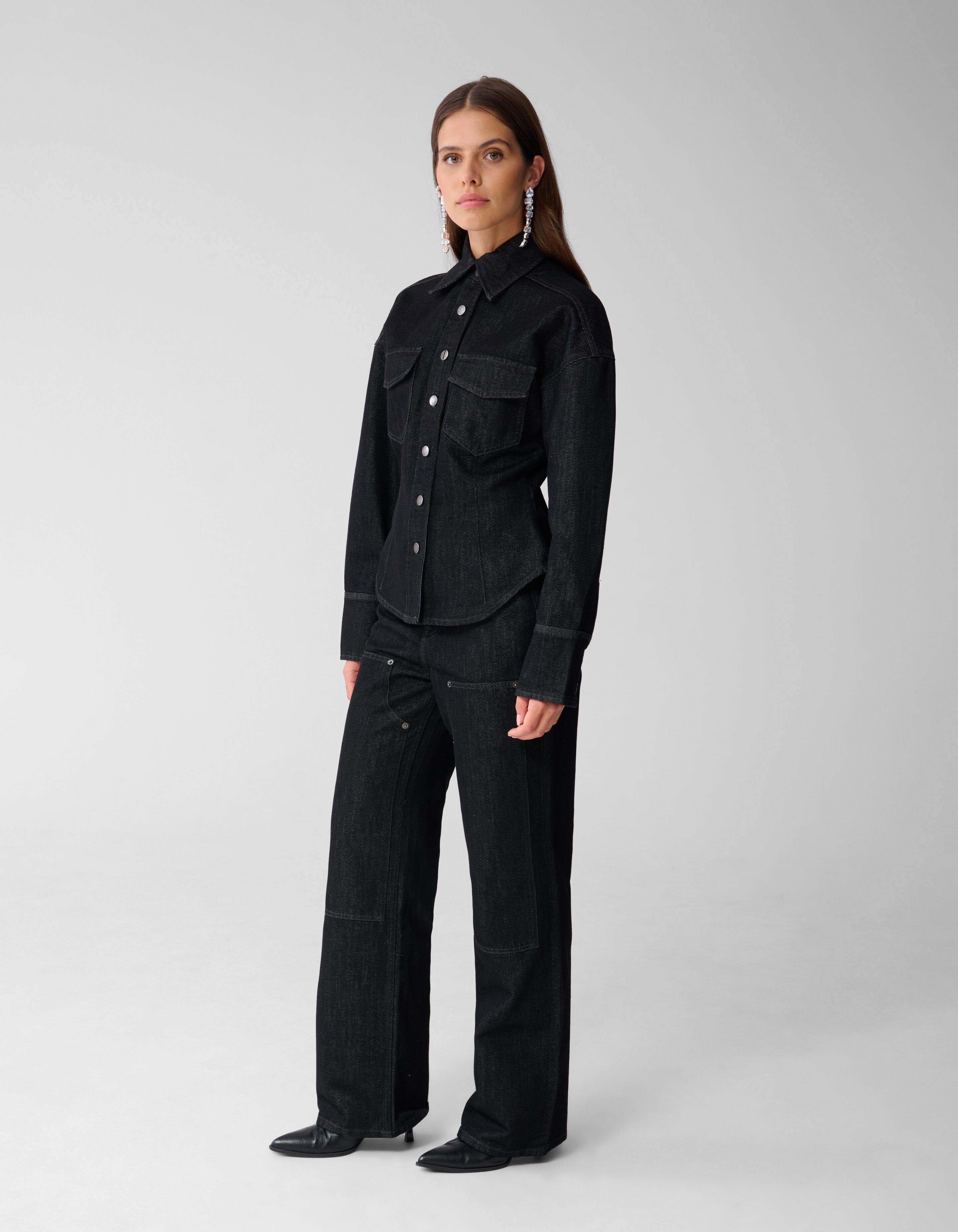 Straight Fit Carpenter Jeans Zwart SHOEBY WOMEN