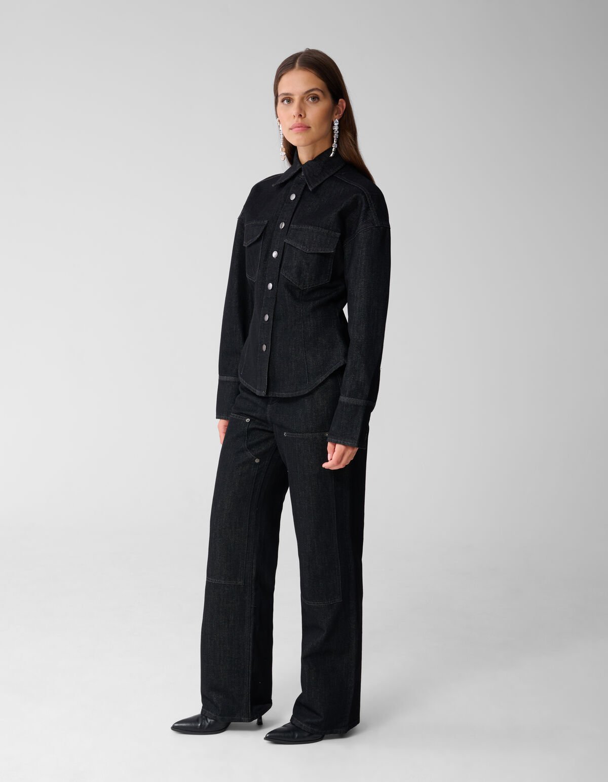 Straight Fit Carpenter Jeans Zwart SHOEBY WOMEN
