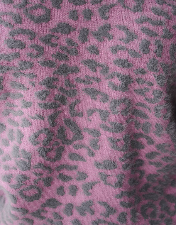 Leopard Knit Trui Roze SHOEBY GIRLS