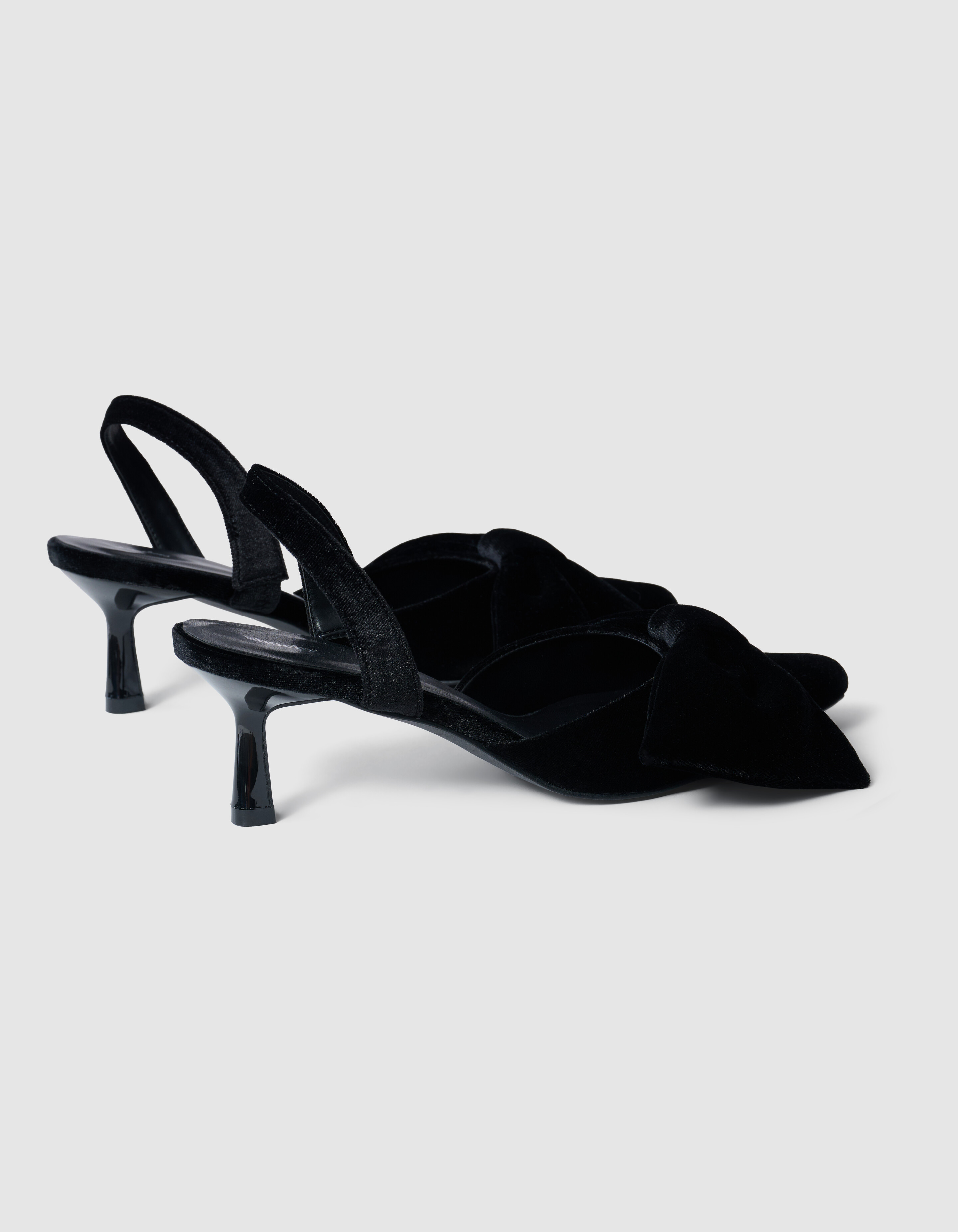 Velvet Strik Hakken Zwart SHOEBY SHOES
