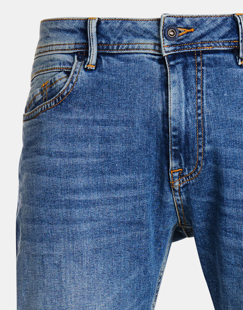 Lewis Straight Washed Blue Jeans L34