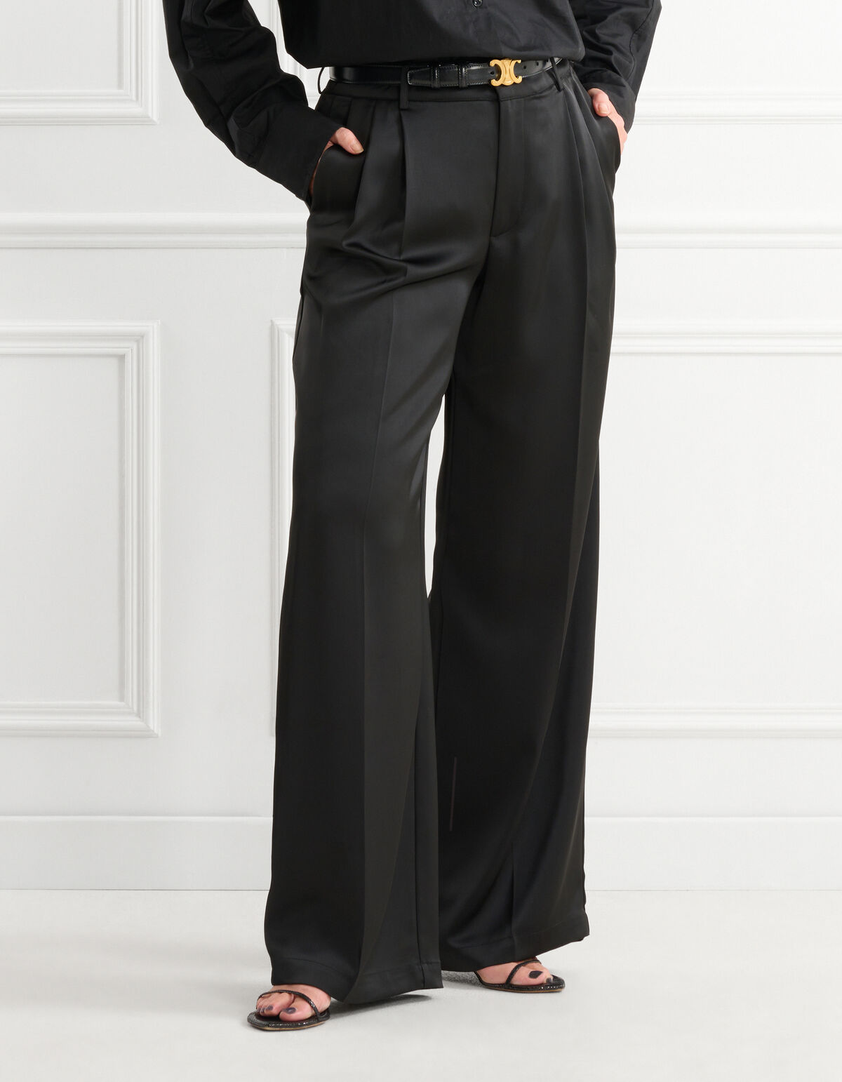 Satijnen Pantalon Zwart By Lonneke SHOEBY WOMEN