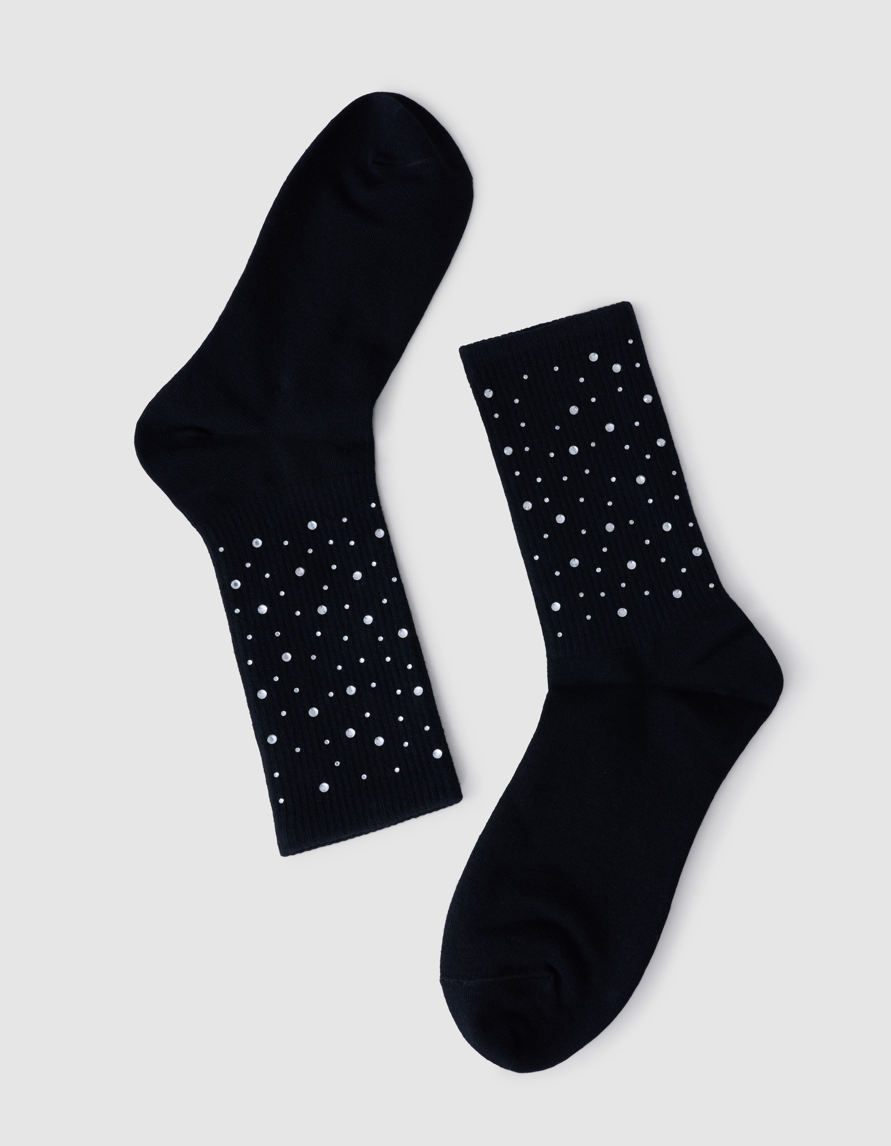 Strass Sokken Zwart SHOEBY ACCESSOIRES