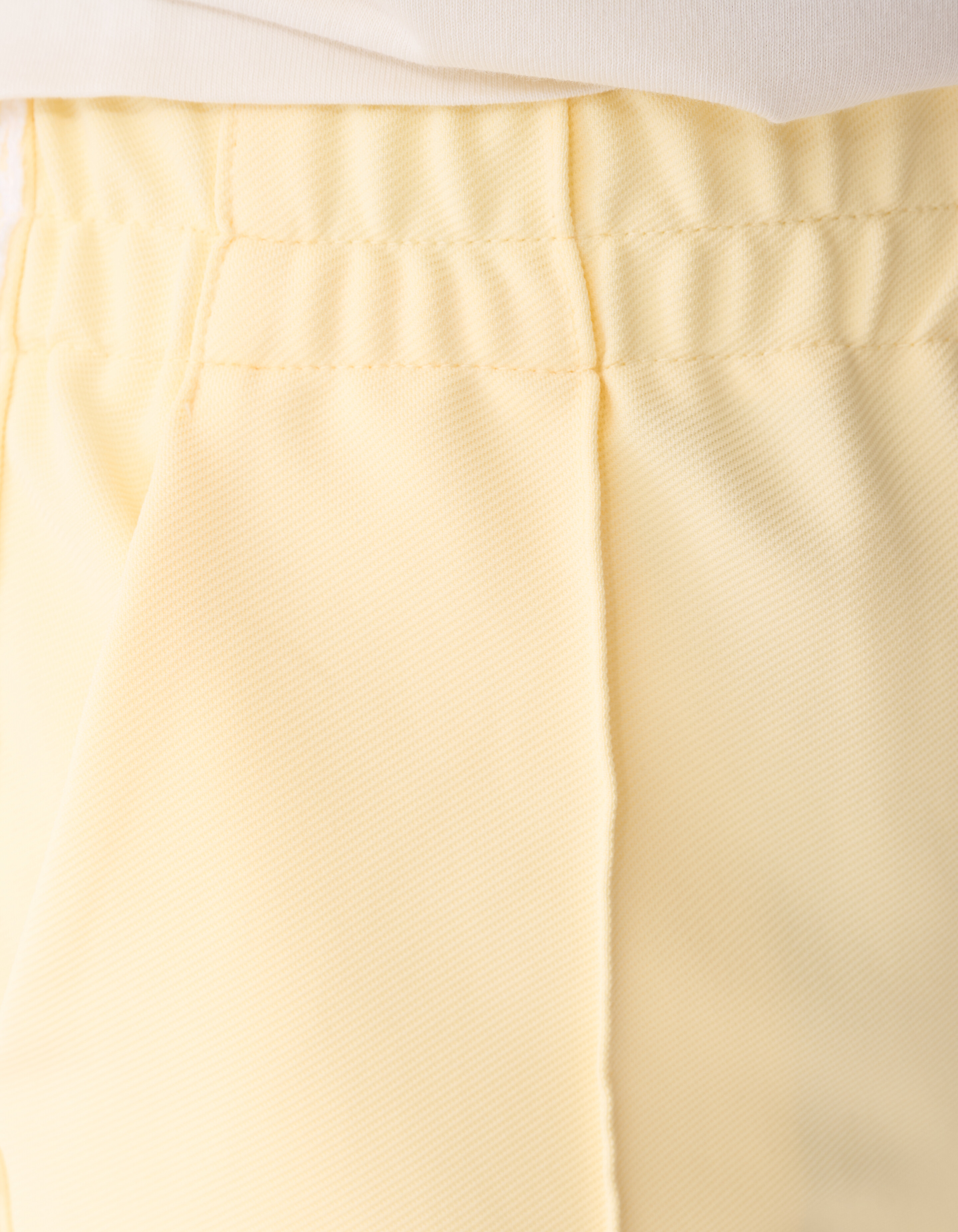 Sporty Wide Leg Broek Lichtgeel SHOEBY GIRLS