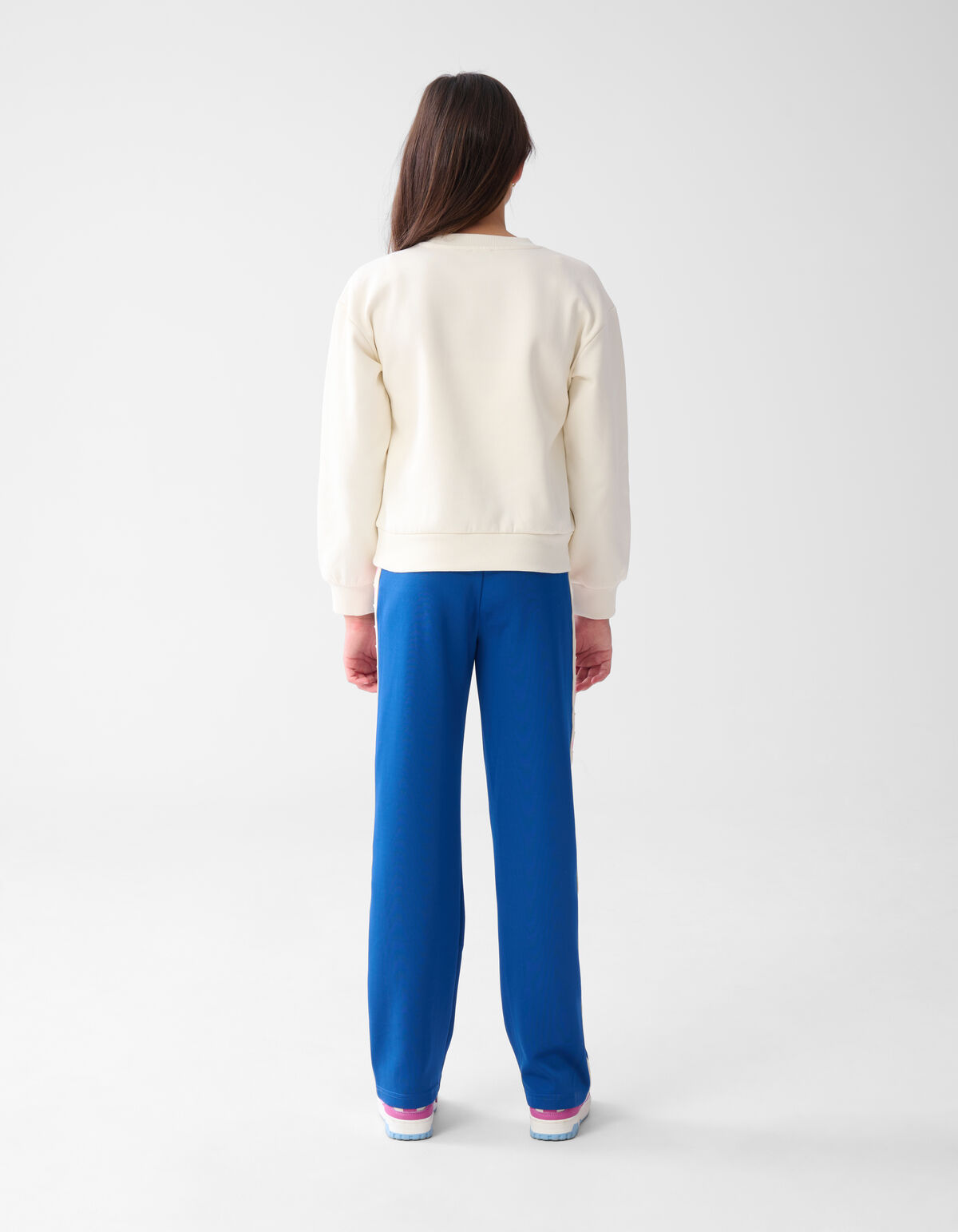 Artwork Sweater Gebroken Wit SHOEBY GIRLS