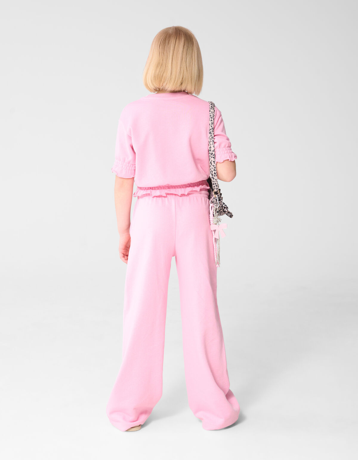 Ruffle Sweat Top Lichtroze SHOEBY GIRLS