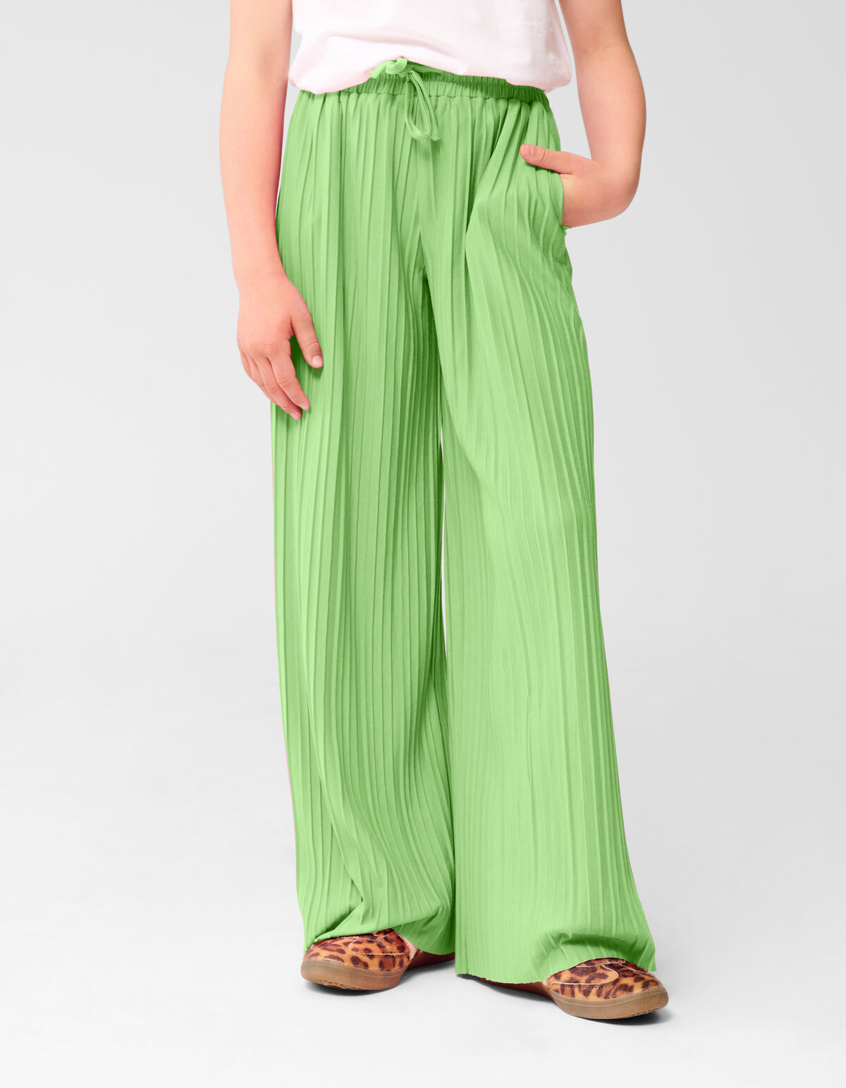 Plissé Broek Lichtgroen SHOEBY GIRLS