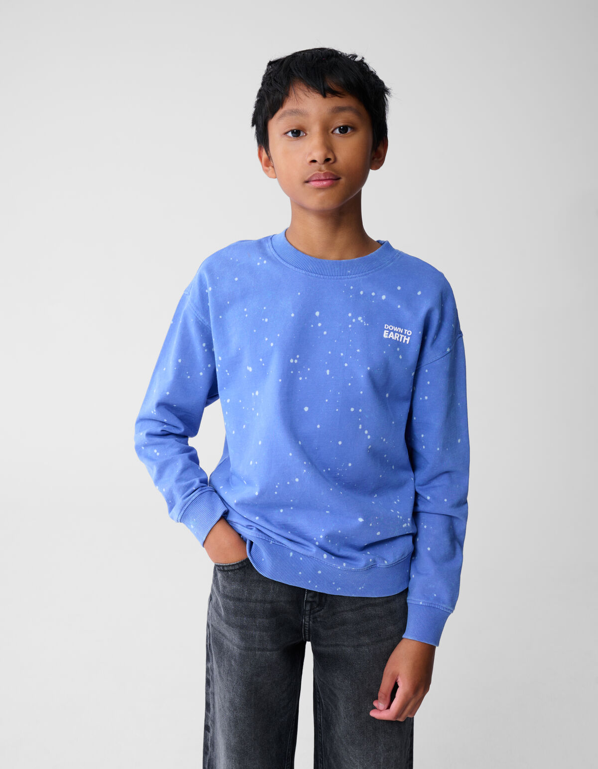 Dye Sweater Lichtpaars SHOEBY BOYS
