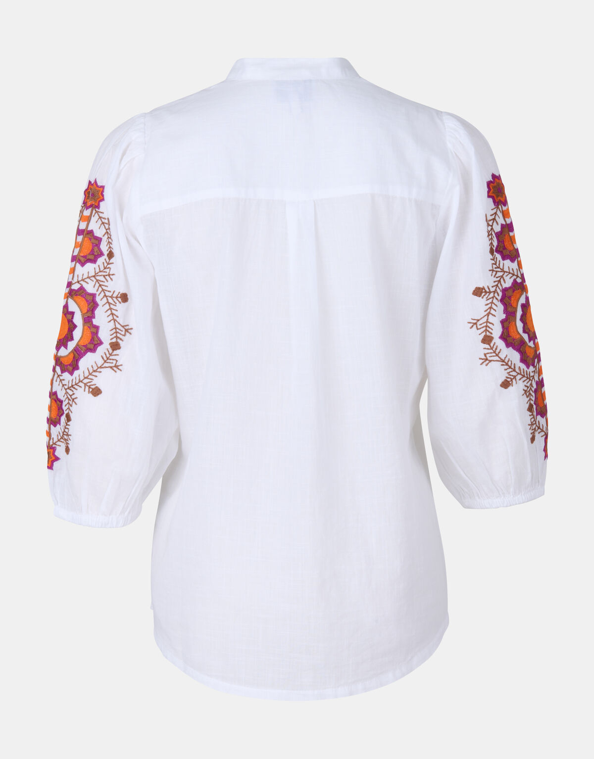 Coco Sleeve Blouse Wit/Paars SHOEBY WOMEN