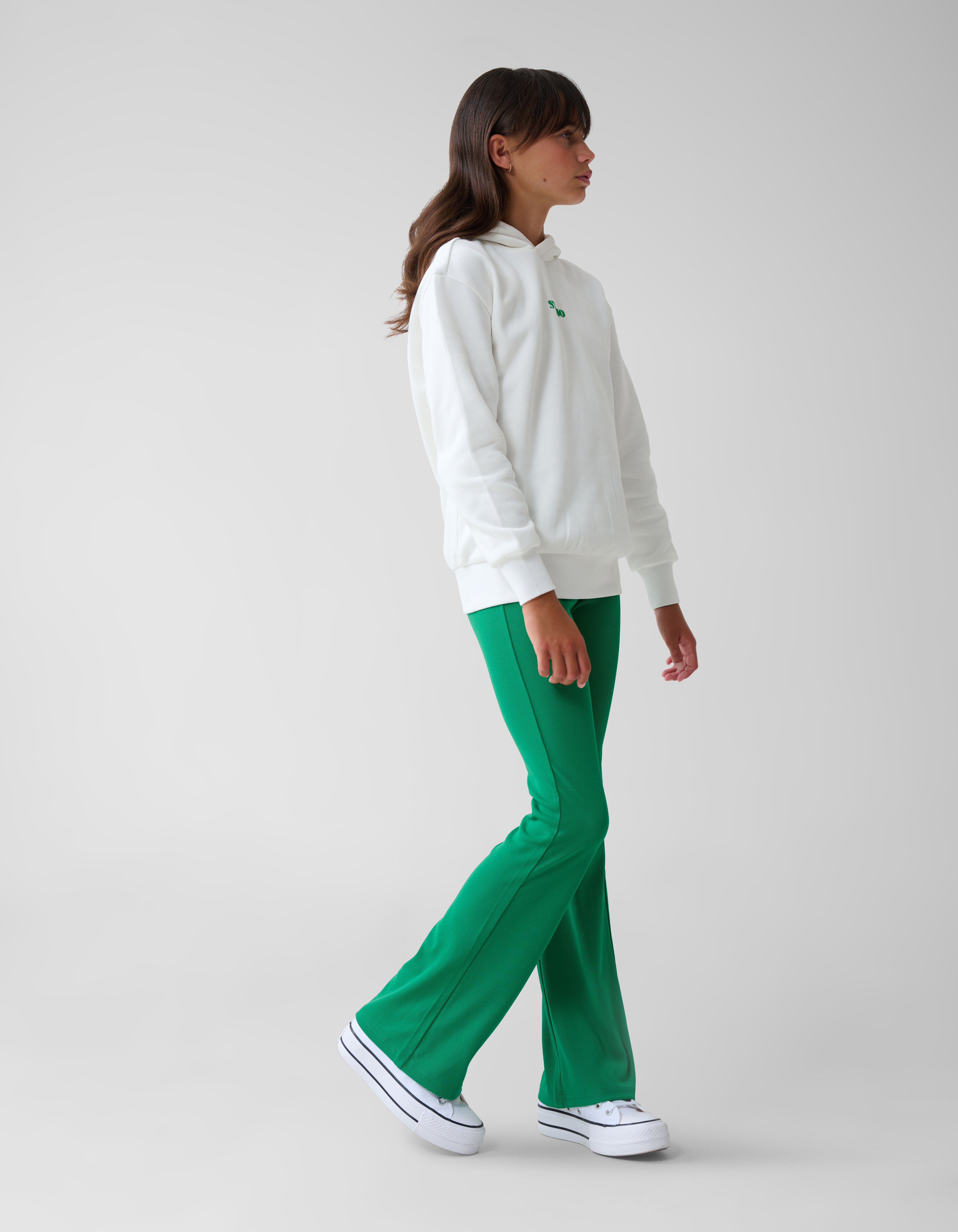 Flared legging groen sale