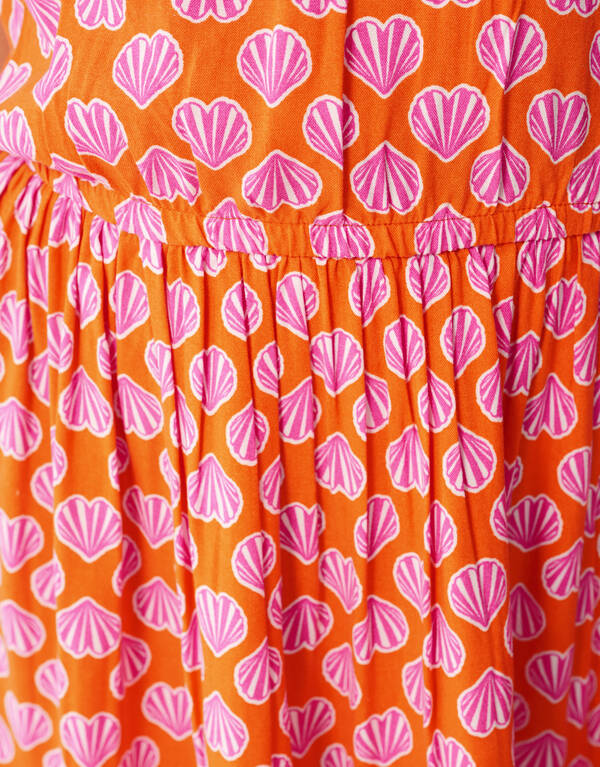 Schelpen Jurk Oranje SHOEBY GIRLS