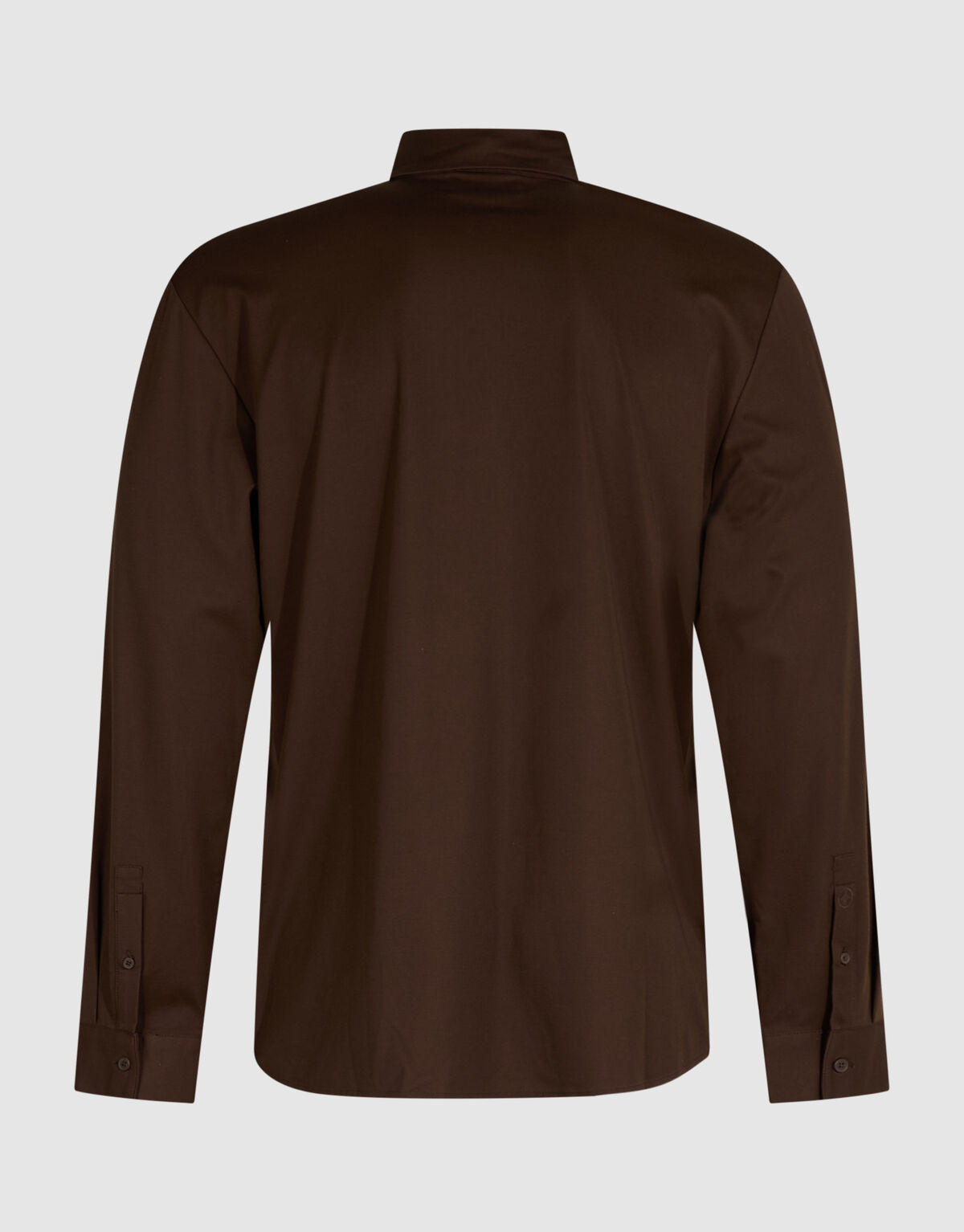Technical Stretch Overhemd Donkerbruin SHOEBY MEN