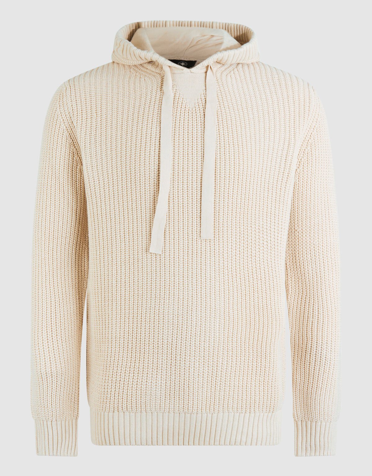 Knit Hoodie Gebroken Wit SHOEBY MEN
