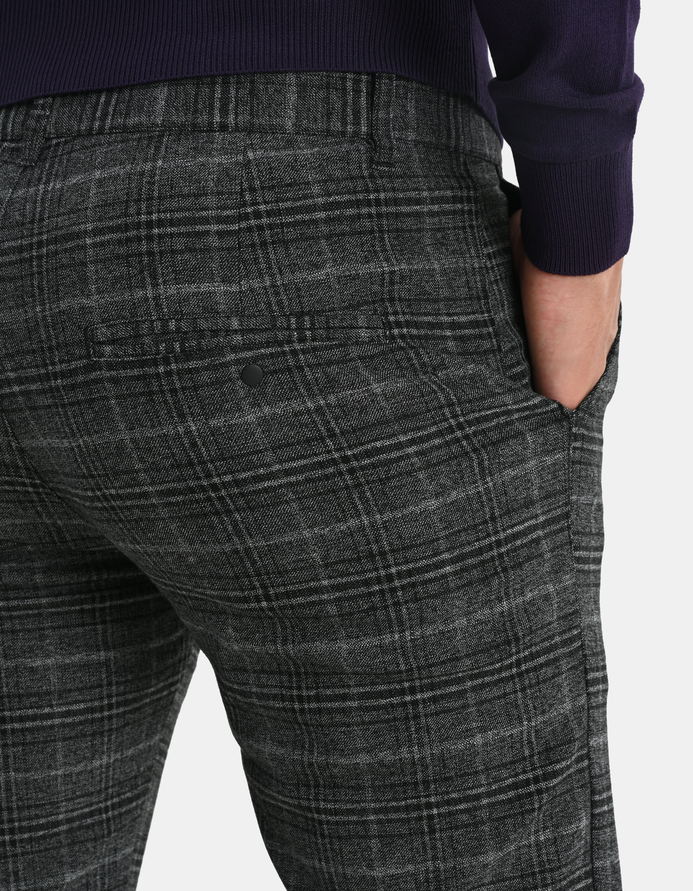 Ruiten Pantalon Donkergrijs SHOEBY MEN