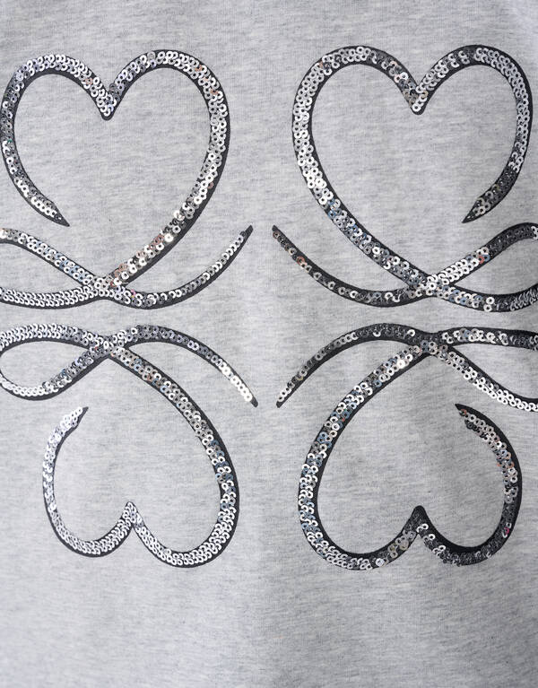 Embellished Sweater Grijs SHOEBY GIRLS