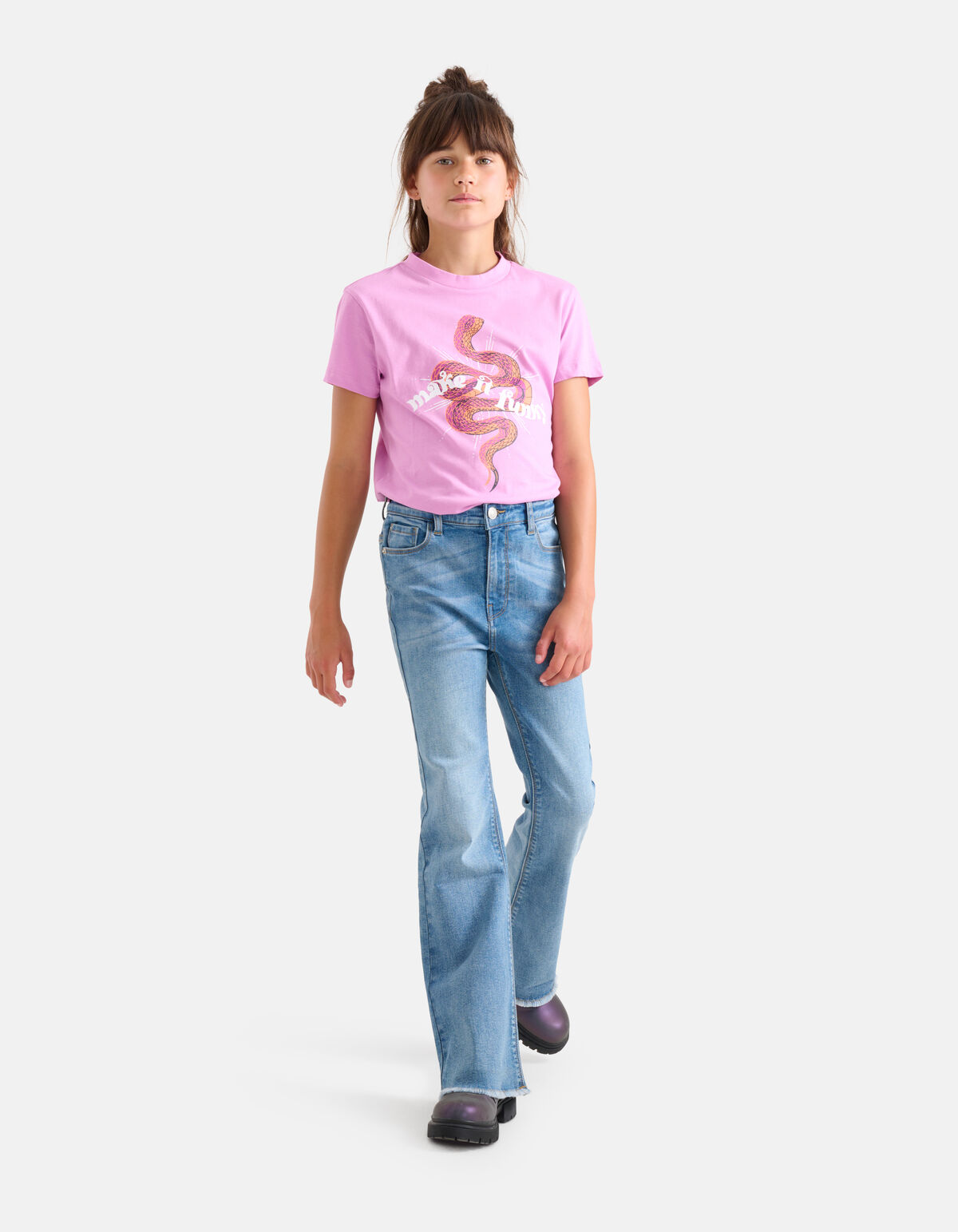 Funky Artwork T-shirt Roze SHOEBY GIRLS
