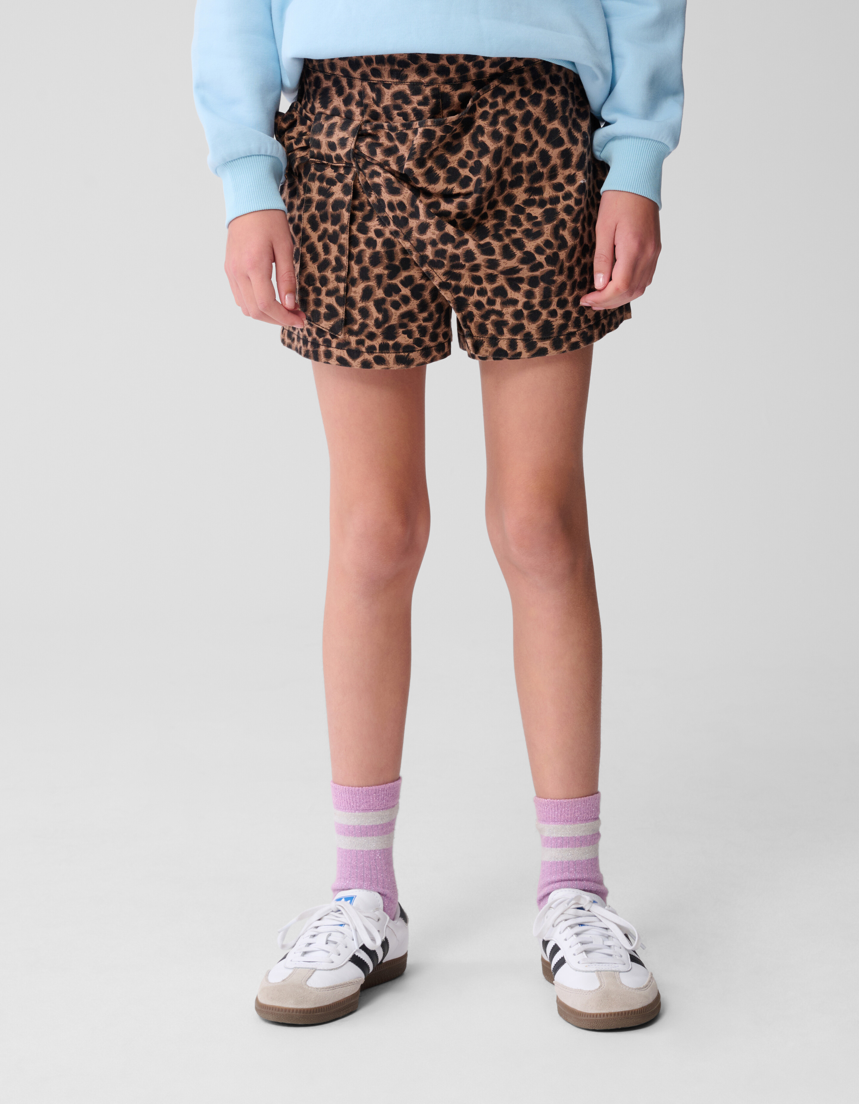 Leopard Twill Skort Bruin SHOEBY GIRLS