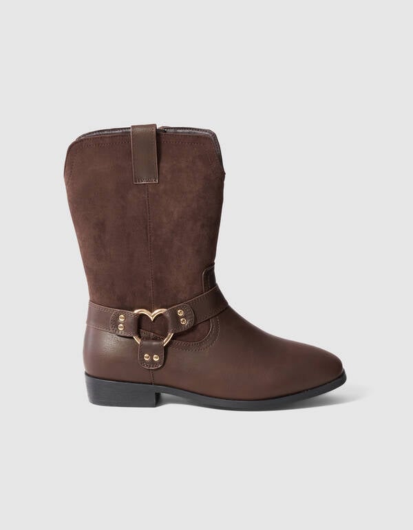 Stitched Western Laarzen Bruin SHOEBY SHOES