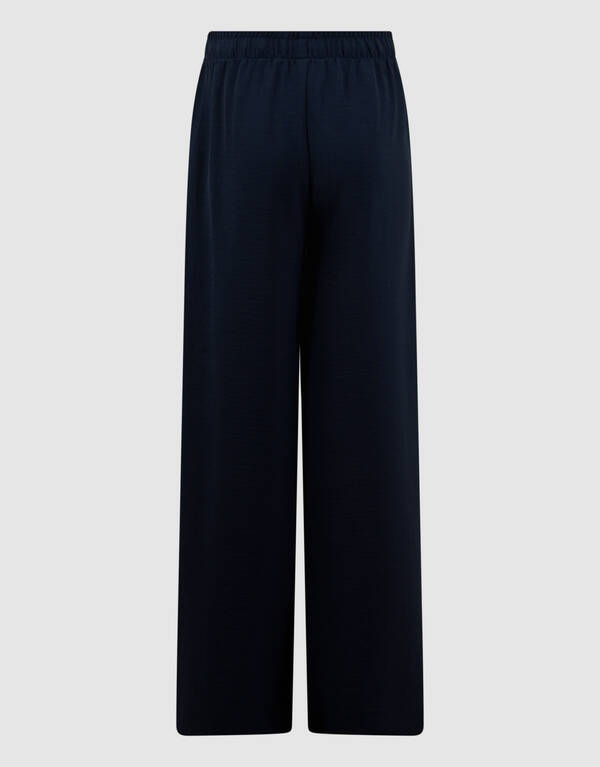 Piping Wide Leg Fit Broek Donkerblauw SHOEBY GIRLS