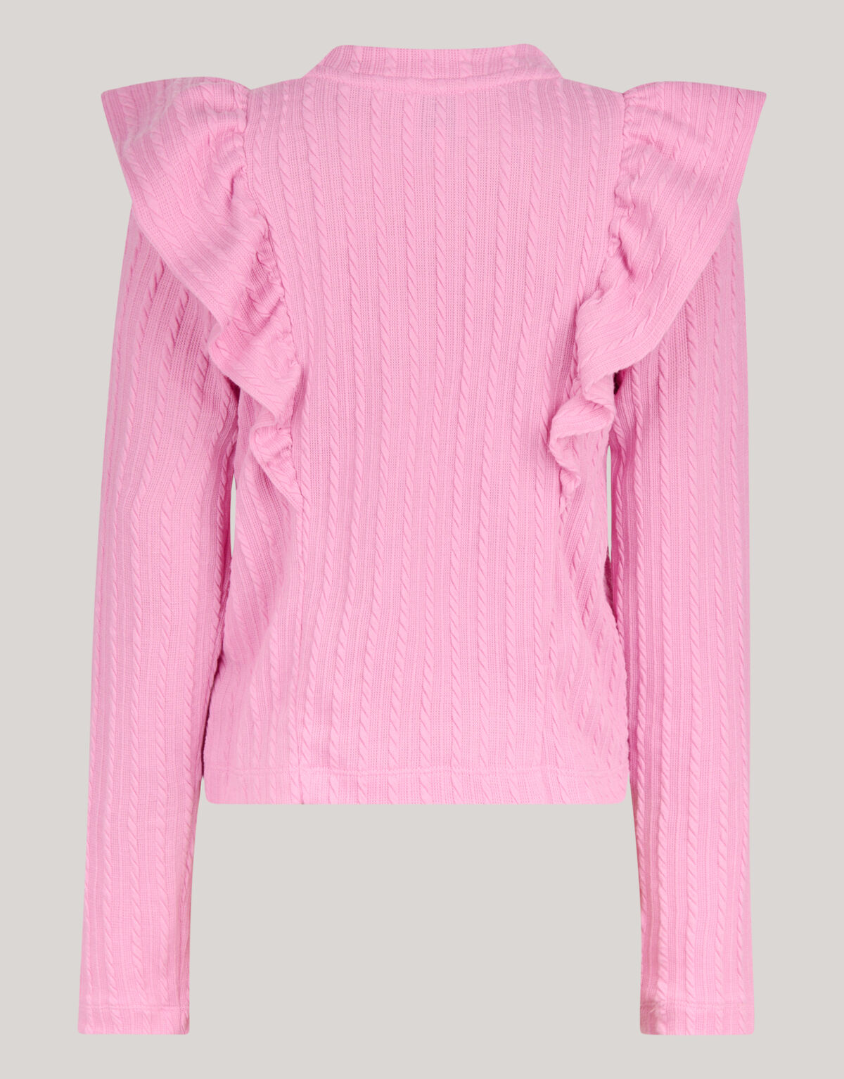 Kabel Ruffle Top Roze SHOEBY GIRLS