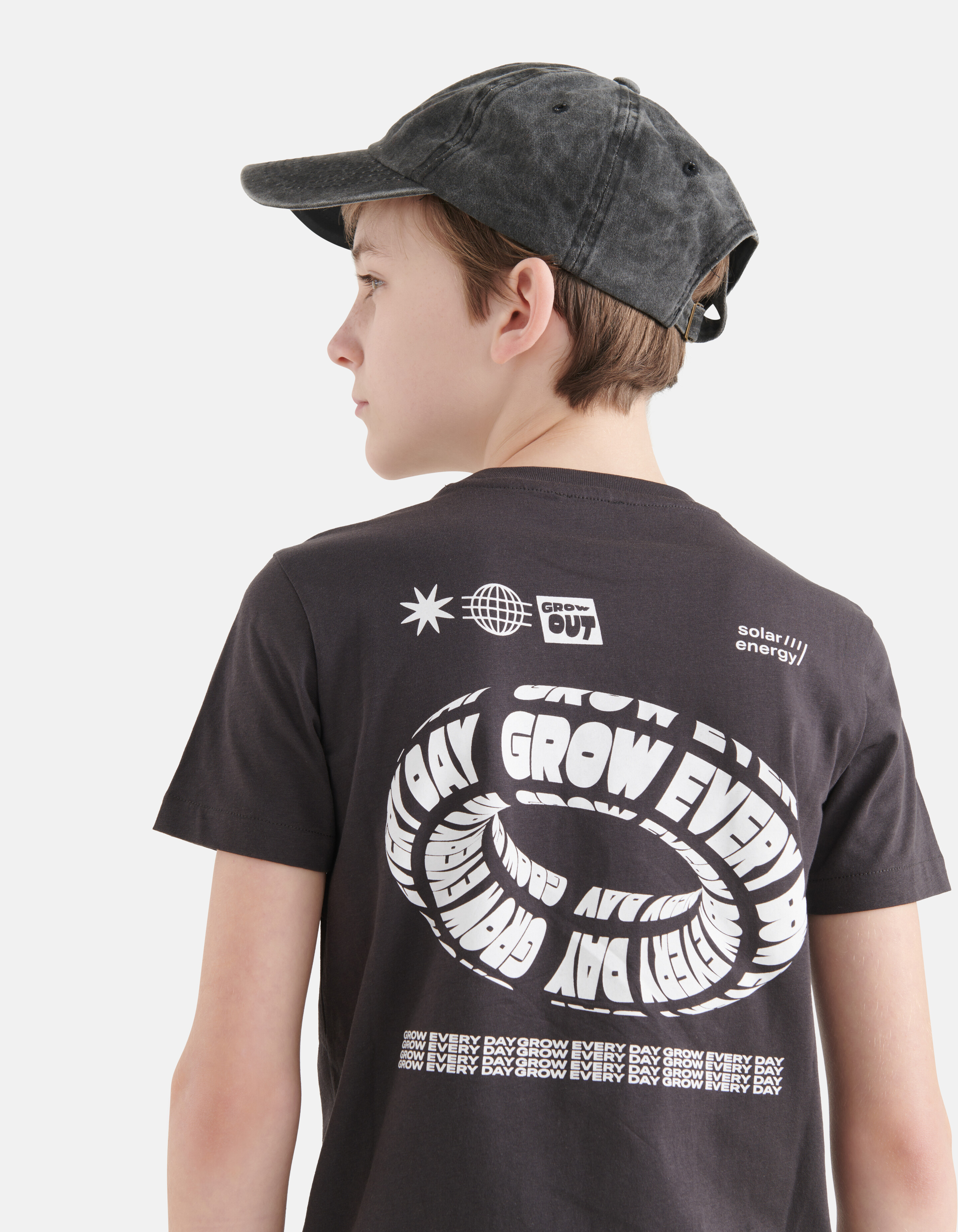 Artwork T-shirt Donkergrijs SHOEBY BOYS