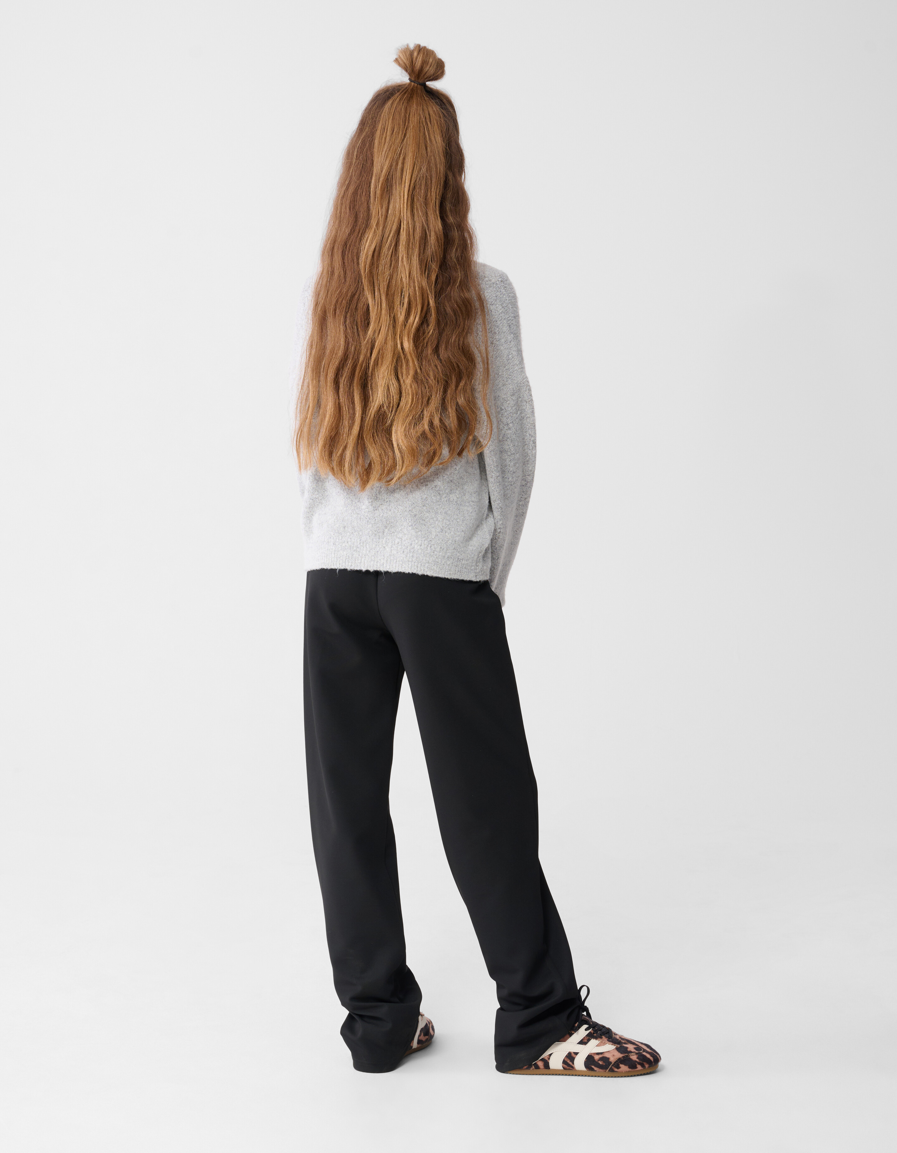Basis Wide Leg Broek Zwart SHOEBY GIRLS