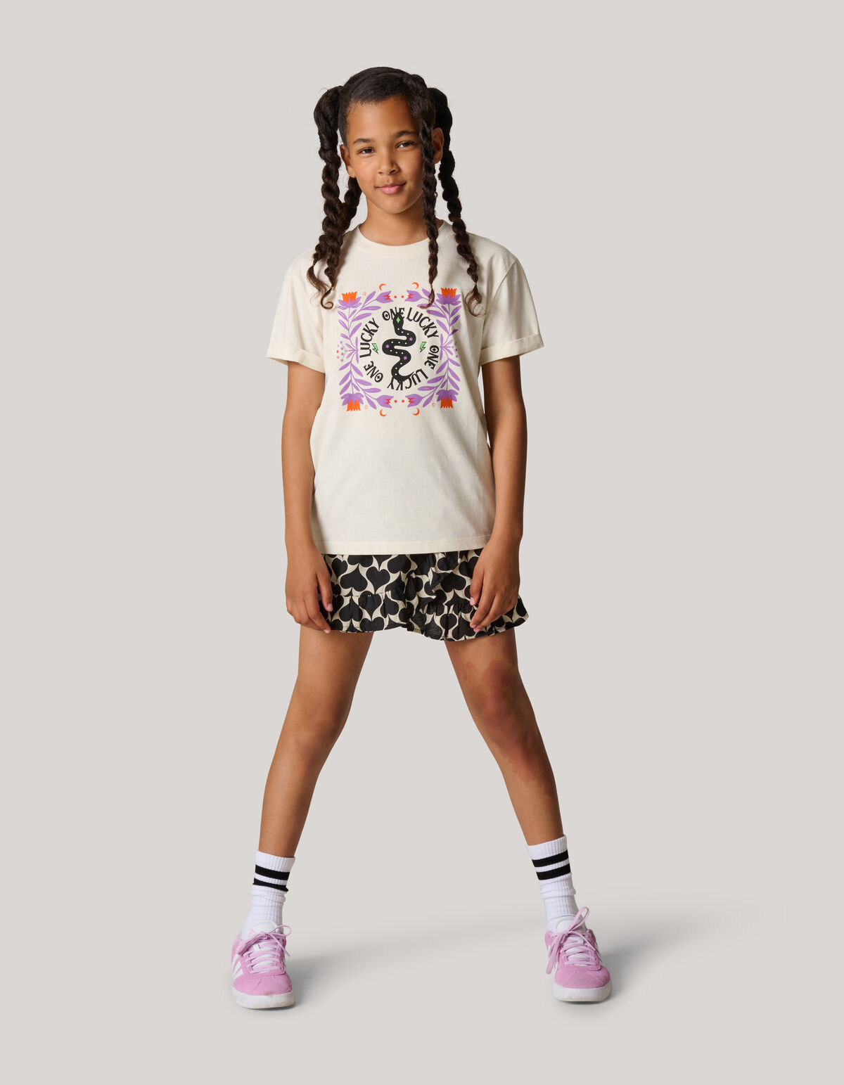 Artwork T-shirt Wit SHOEBY GIRLS