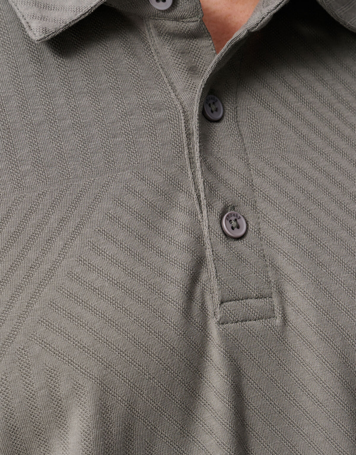 Jacquard Polo Donkergroen SHOEBY MEN