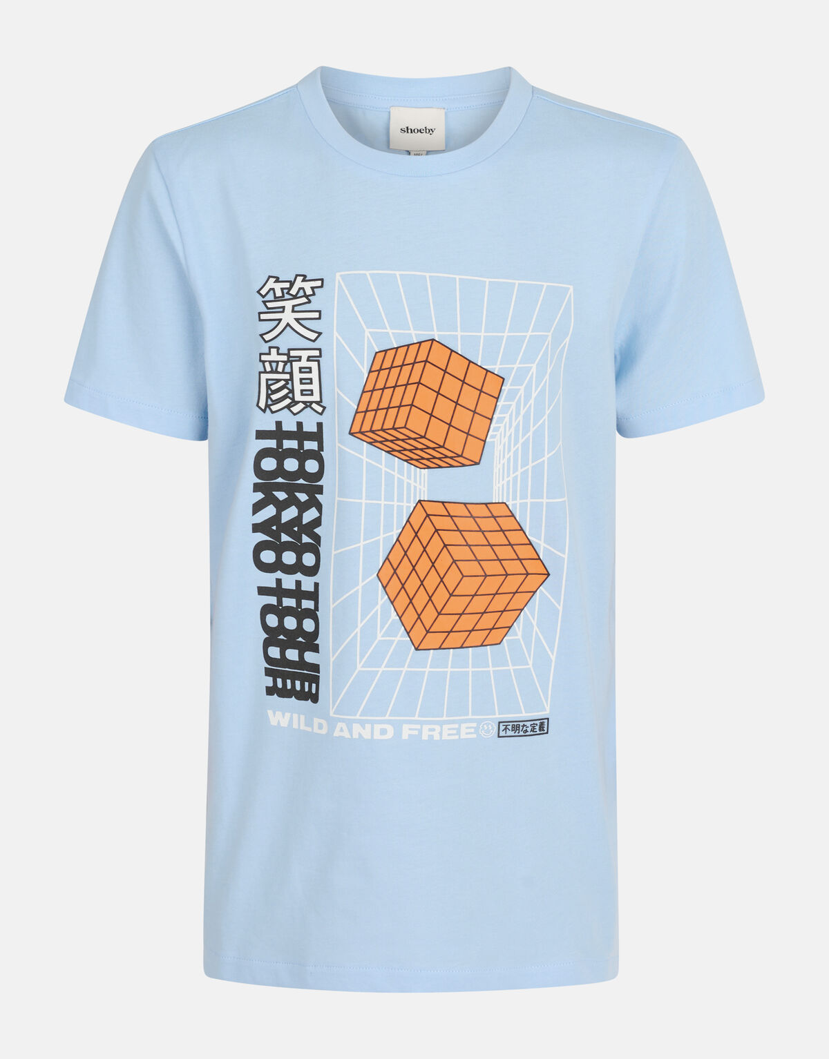 Grafisch Artwork T-shirt Lichtblauw SHOEBY BOYS