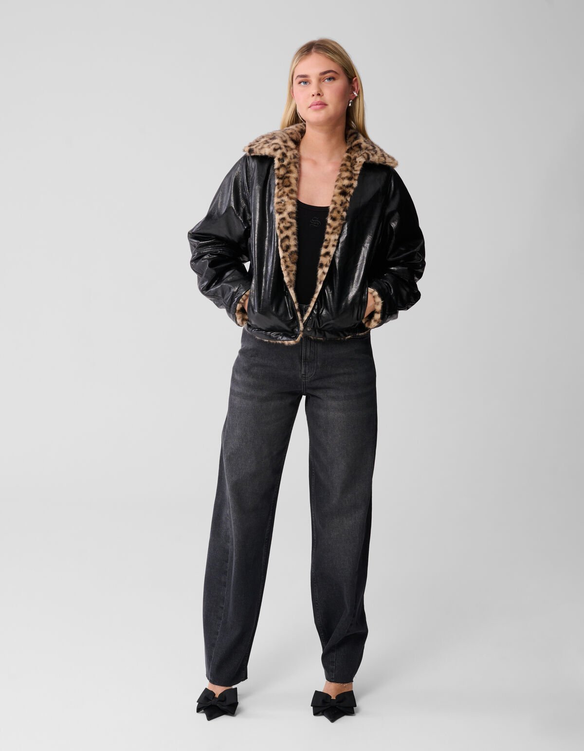 Reversible Jaguar Jack Bruin/Zwart SHOEBY WOMEN