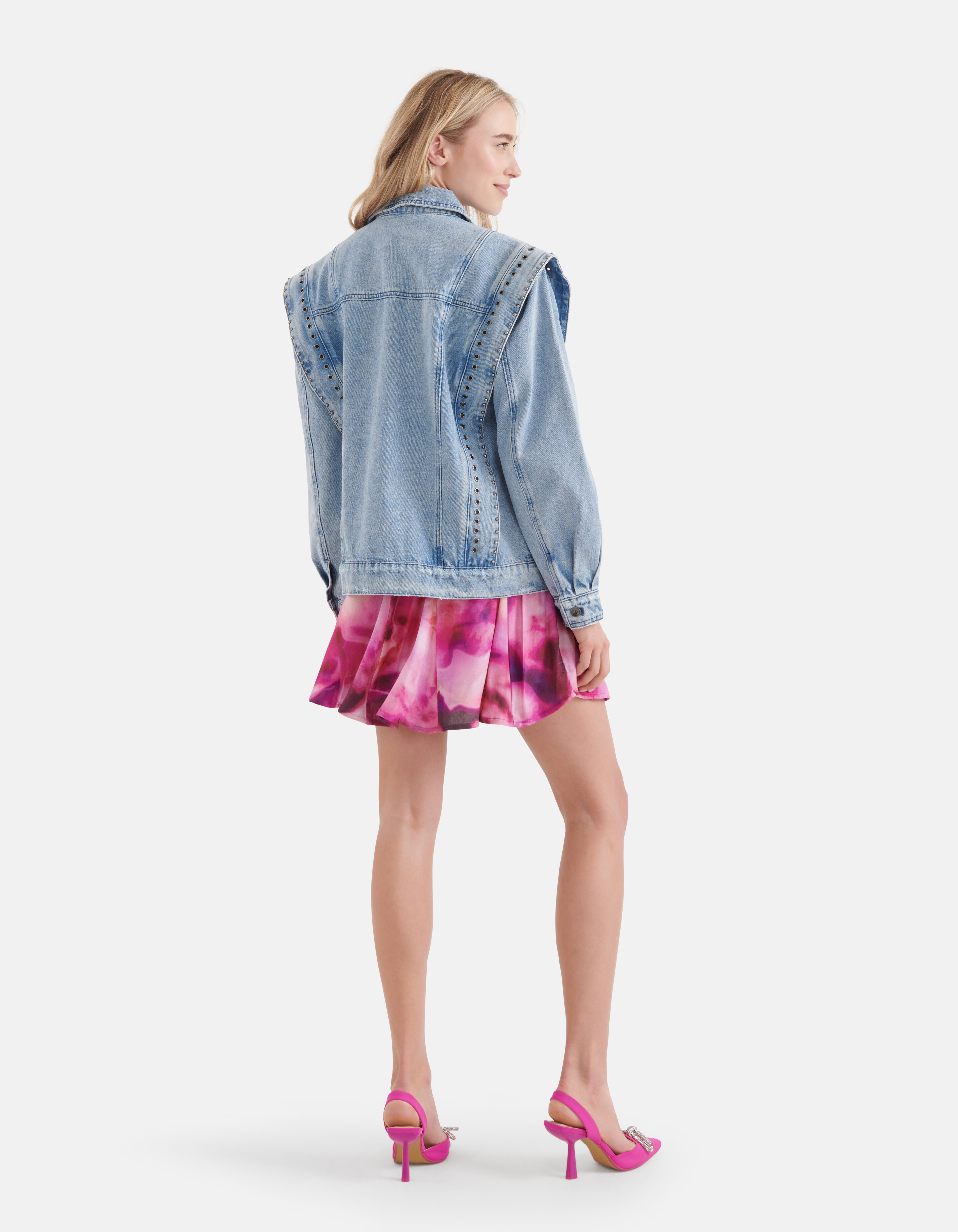 Destroyed Spijkerjack Blauw By Nicolette SHOEBY WOMEN