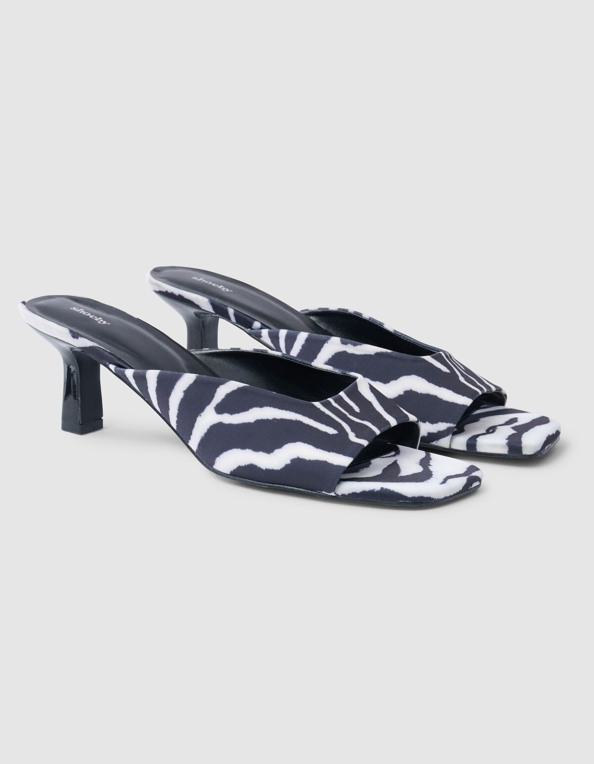 Zebra Hakken Zwart/Wit SHOEBY SHOES