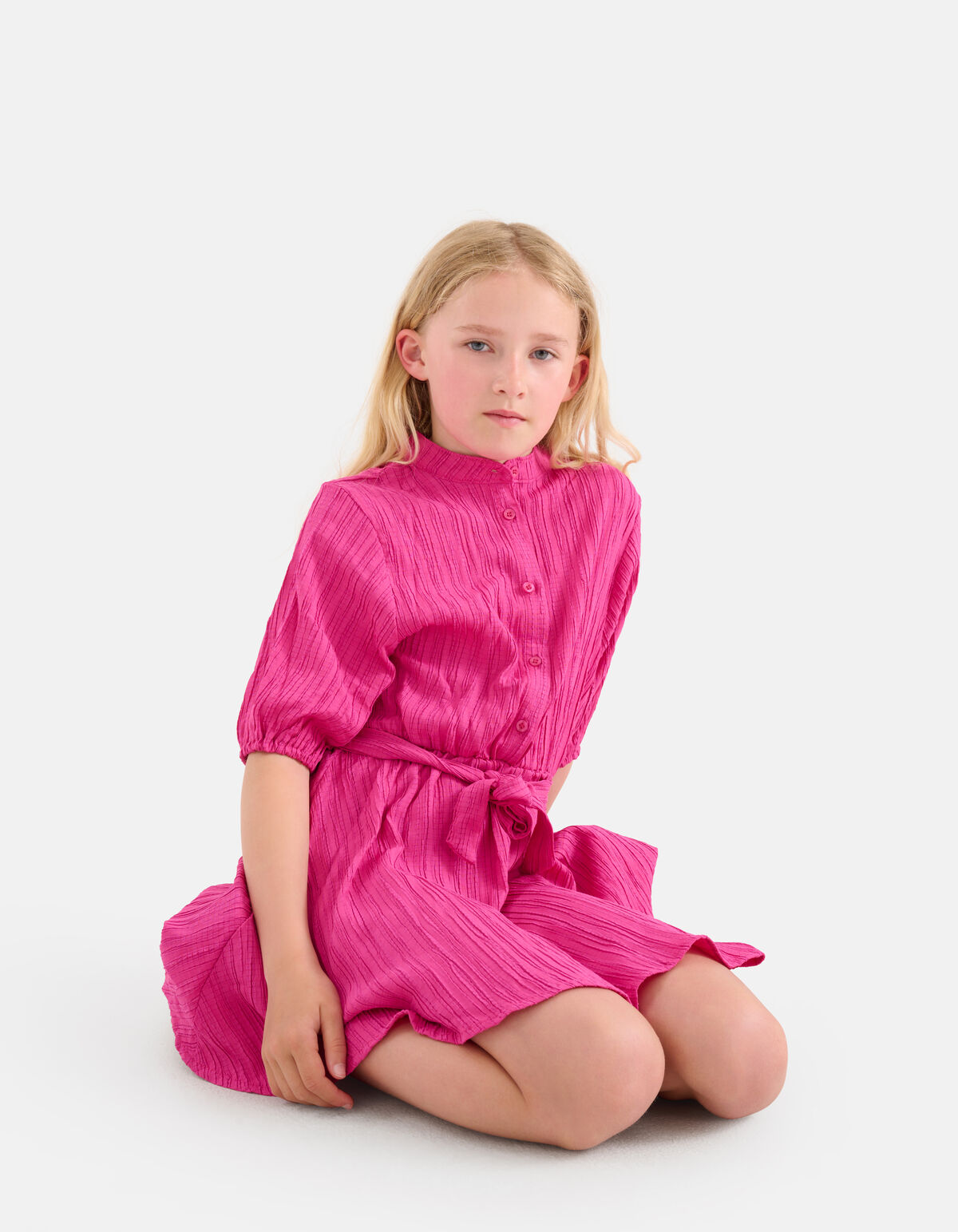 Plisse Jurk Roze SHOEBY GIRLS