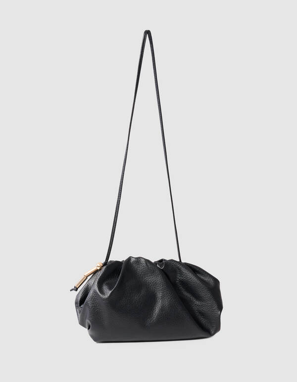 Vegan Leren Clutch Zwart SHOEBY ACCESSOIRES