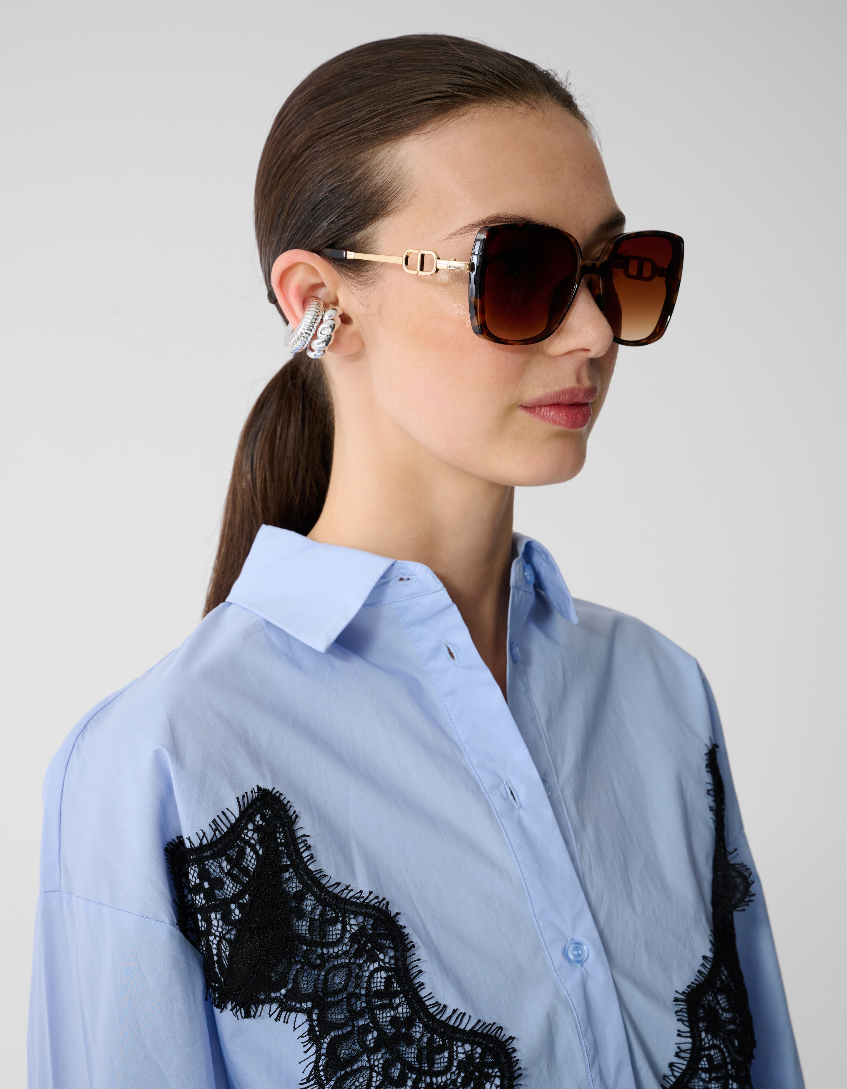 Square Zonnebril Bruin SHOEBY ACCESSOIRES