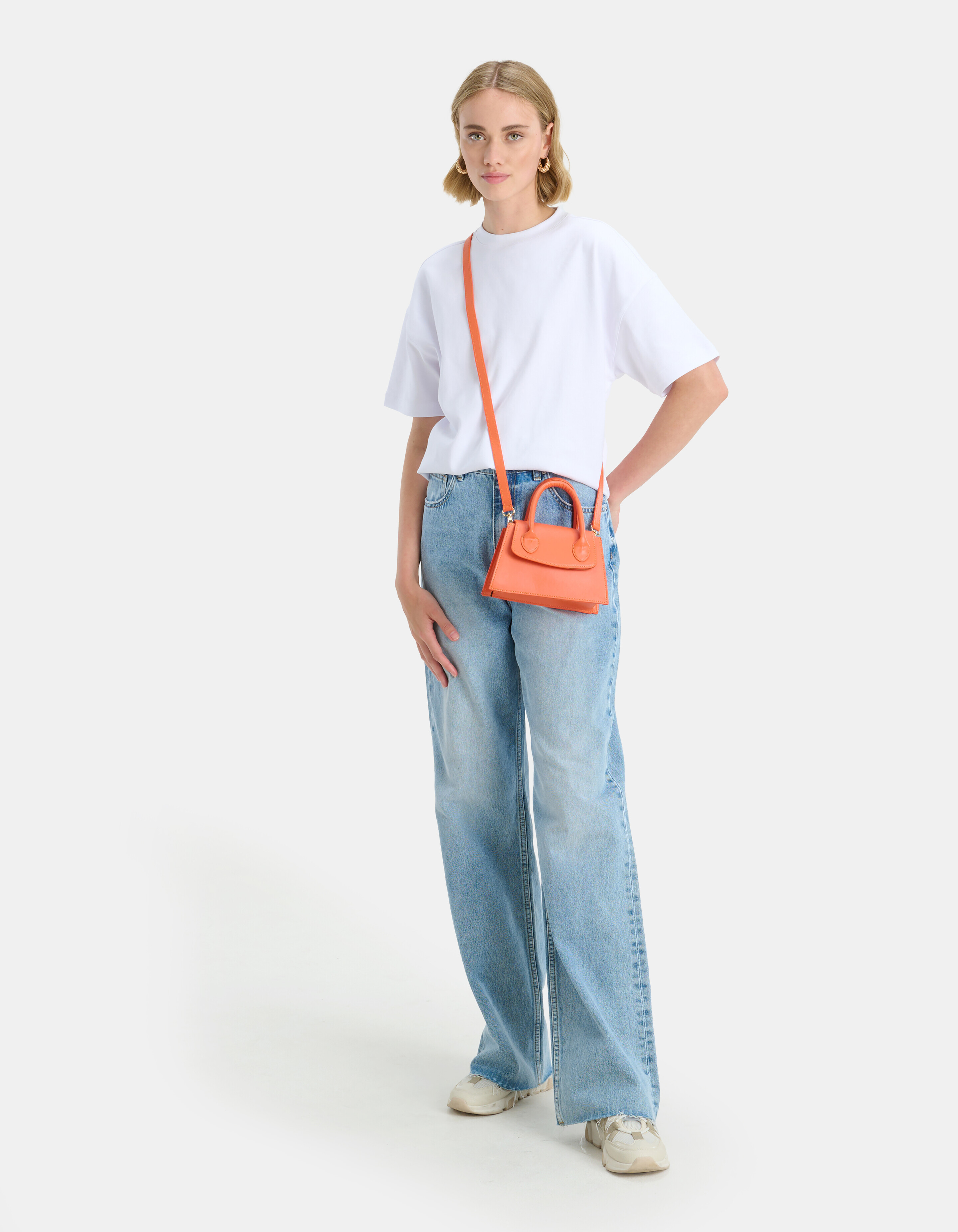 Small Handle Tas Oranje ACCESSOIRES SHOEBY